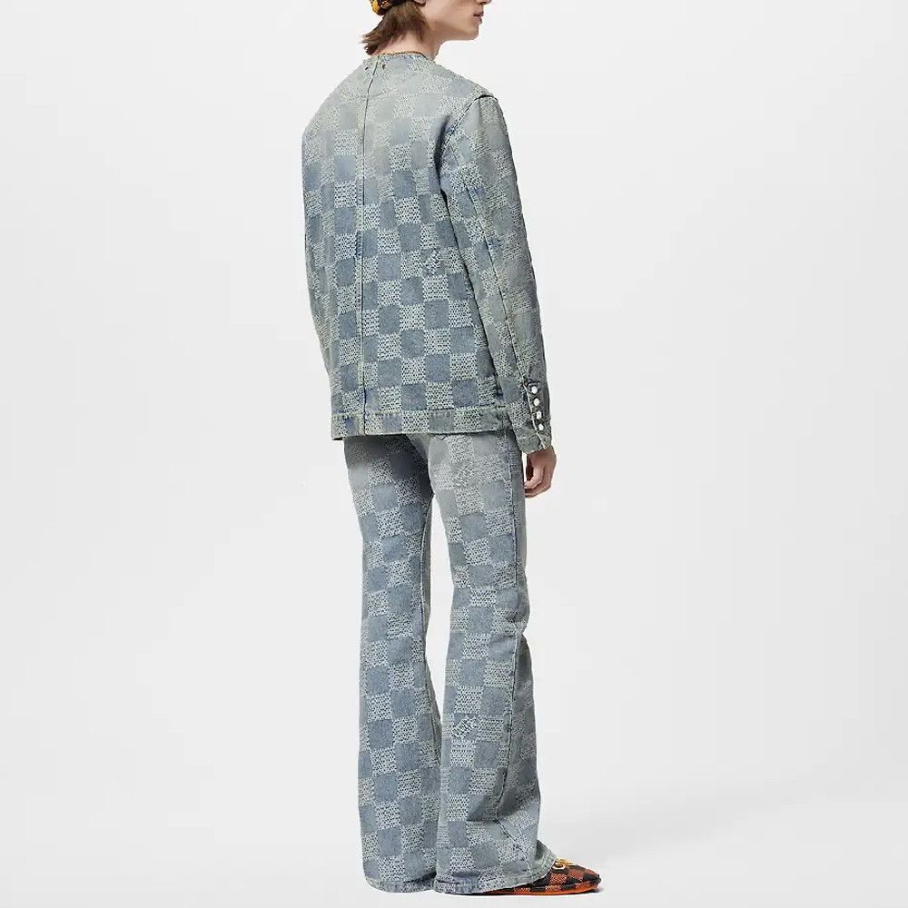 Louis Vuitton Louis Vuitton Checkered Denim Jacket Size 50 Size US M / EU 48-50 / 2 - 15 Thumbnail