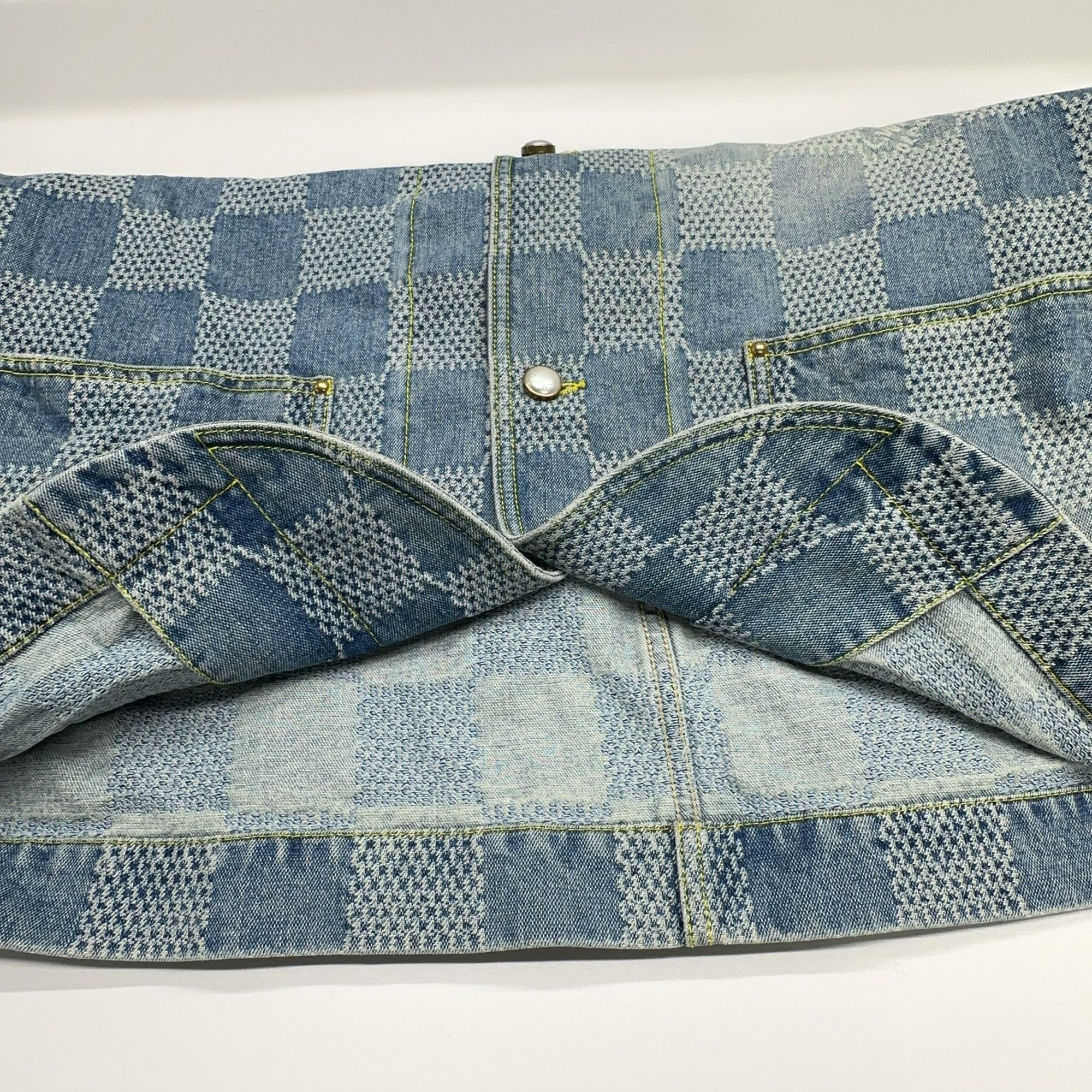 Louis Vuitton Louis Vuitton Checkered Denim Jacket Size 50 Size US M / EU 48-50 / 2 - 9 Thumbnail