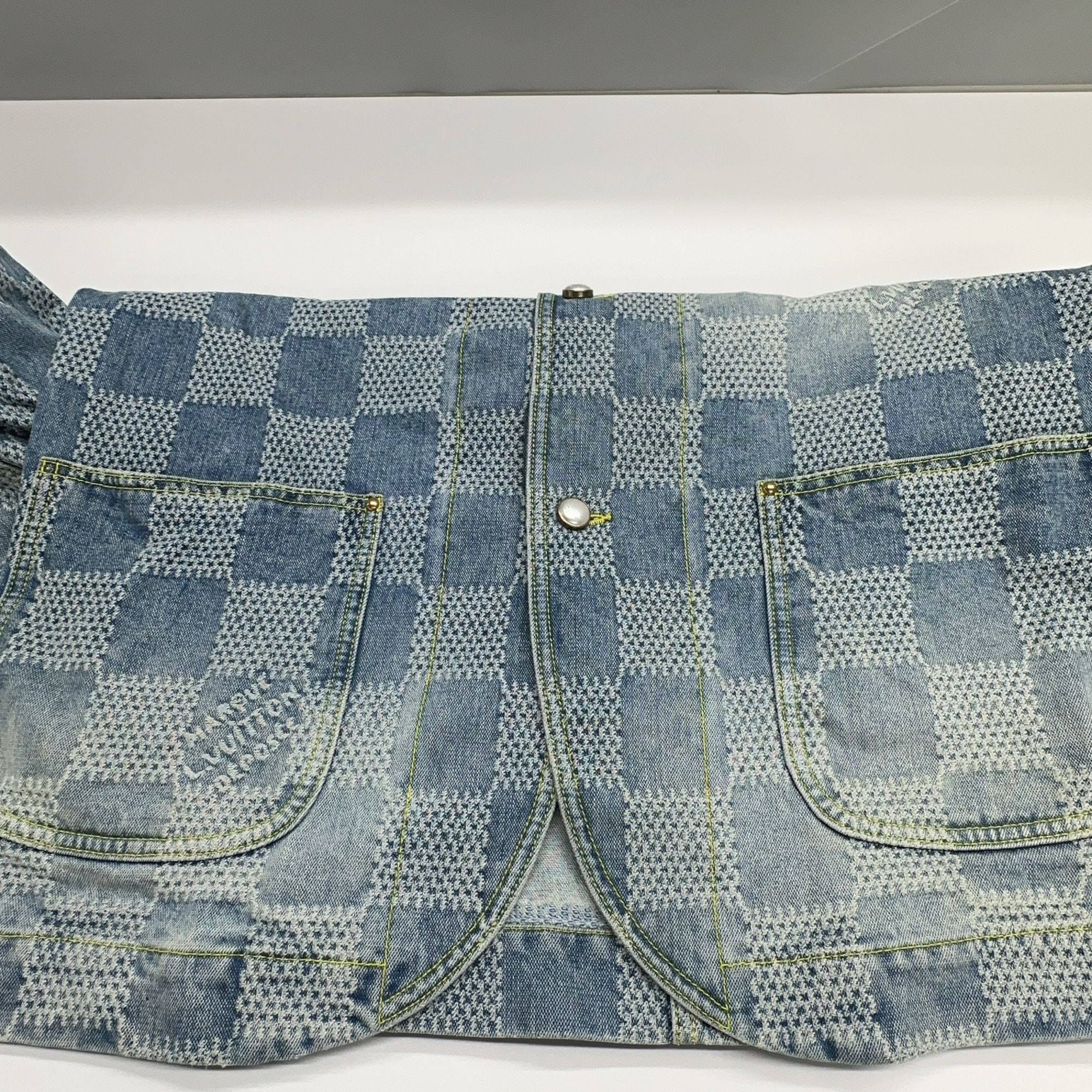 Louis Vuitton Louis Vuitton Checkered Denim Jacket Size 50 Size US M / EU 48-50 / 2 - 8 Thumbnail