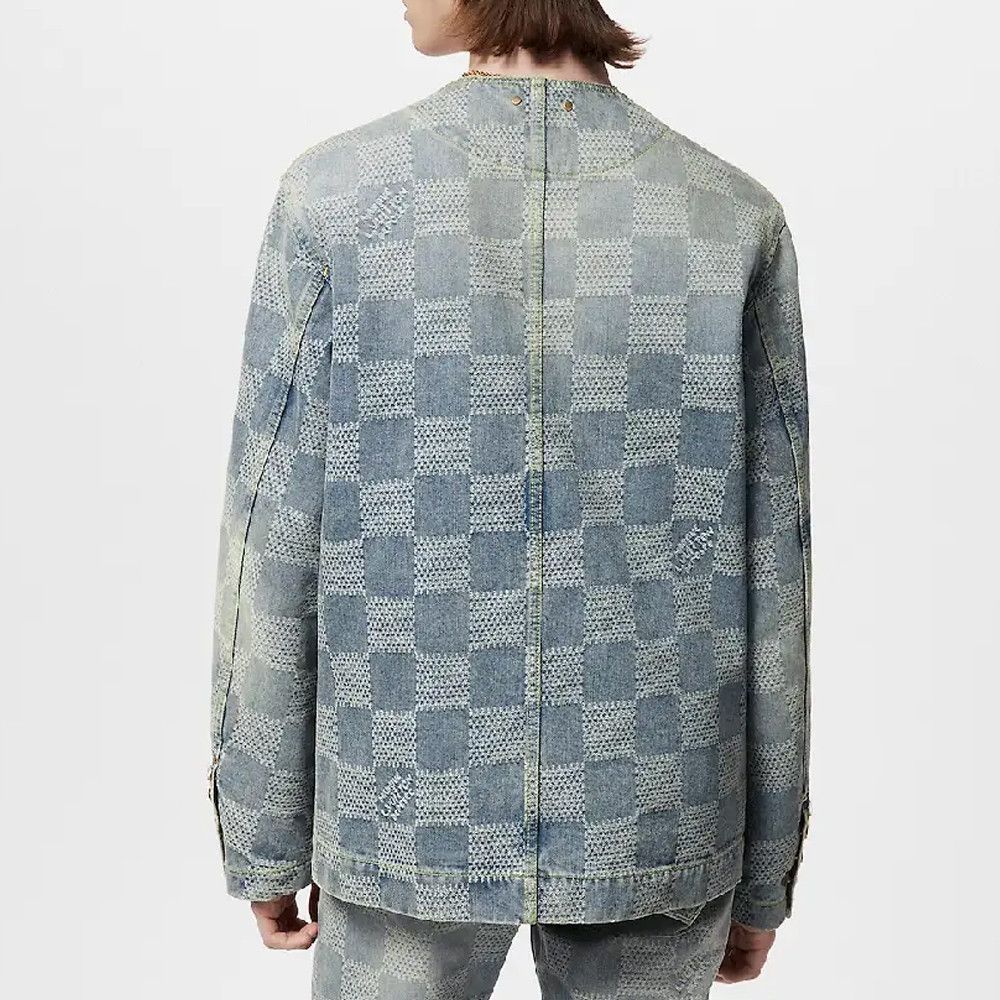 Louis Vuitton Louis Vuitton Checkered Denim Jacket Size 50 Size US M / EU 48-50 / 2 - 14 Thumbnail