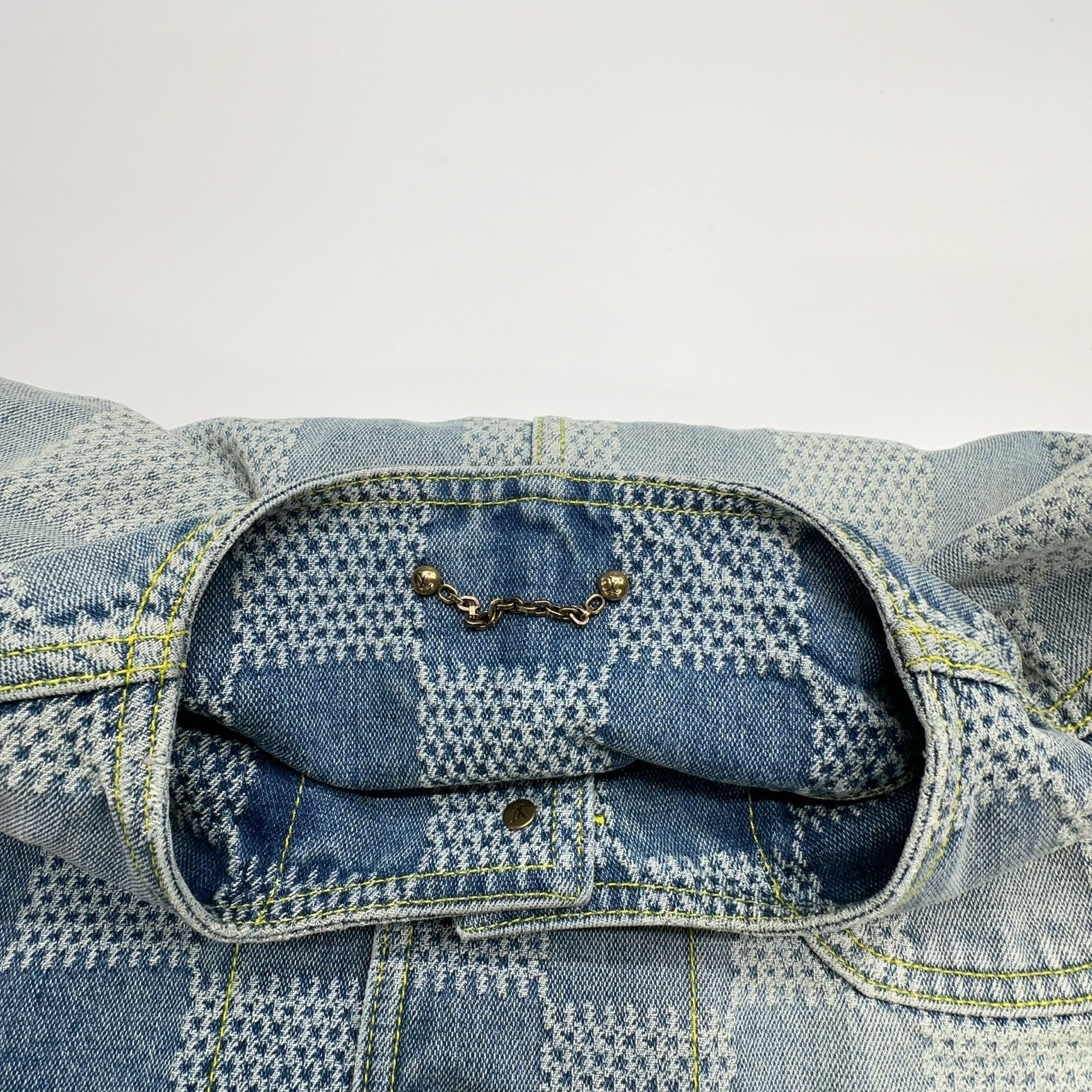 Louis Vuitton Louis Vuitton Checkered Denim Jacket Size 50 Size US M / EU 48-50 / 2 - 6 Thumbnail
