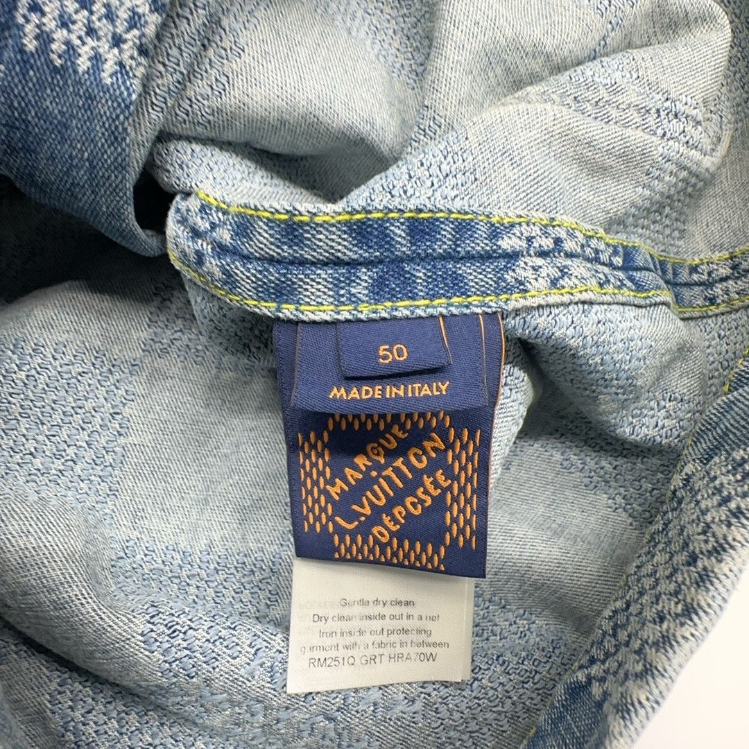 Louis Vuitton Louis Vuitton Checkered Denim Jacket Size 50 Size US M / EU 48-50 / 2 - 3 Thumbnail