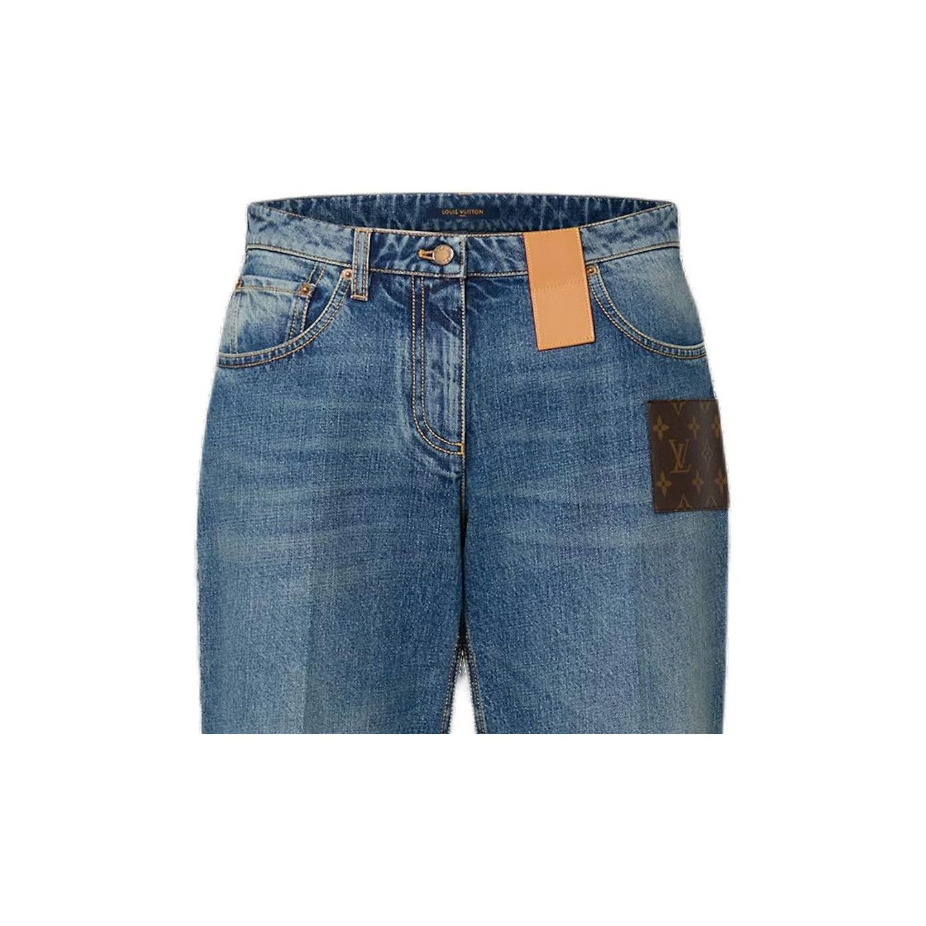Louis Vuitton Louis Vuitton Logo Patch Jeans Size 38 Size 27" / US 4 / IT 40 - 10 Thumbnail