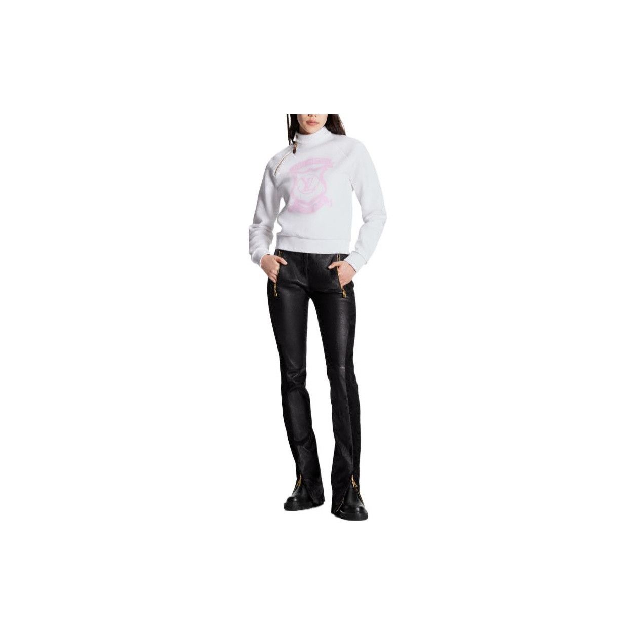 Louis Vuitton Louis Vuitton Pink Logo Shield Sweatshirt Size L Size L / US 10 / IT 46 - 8 Thumbnail