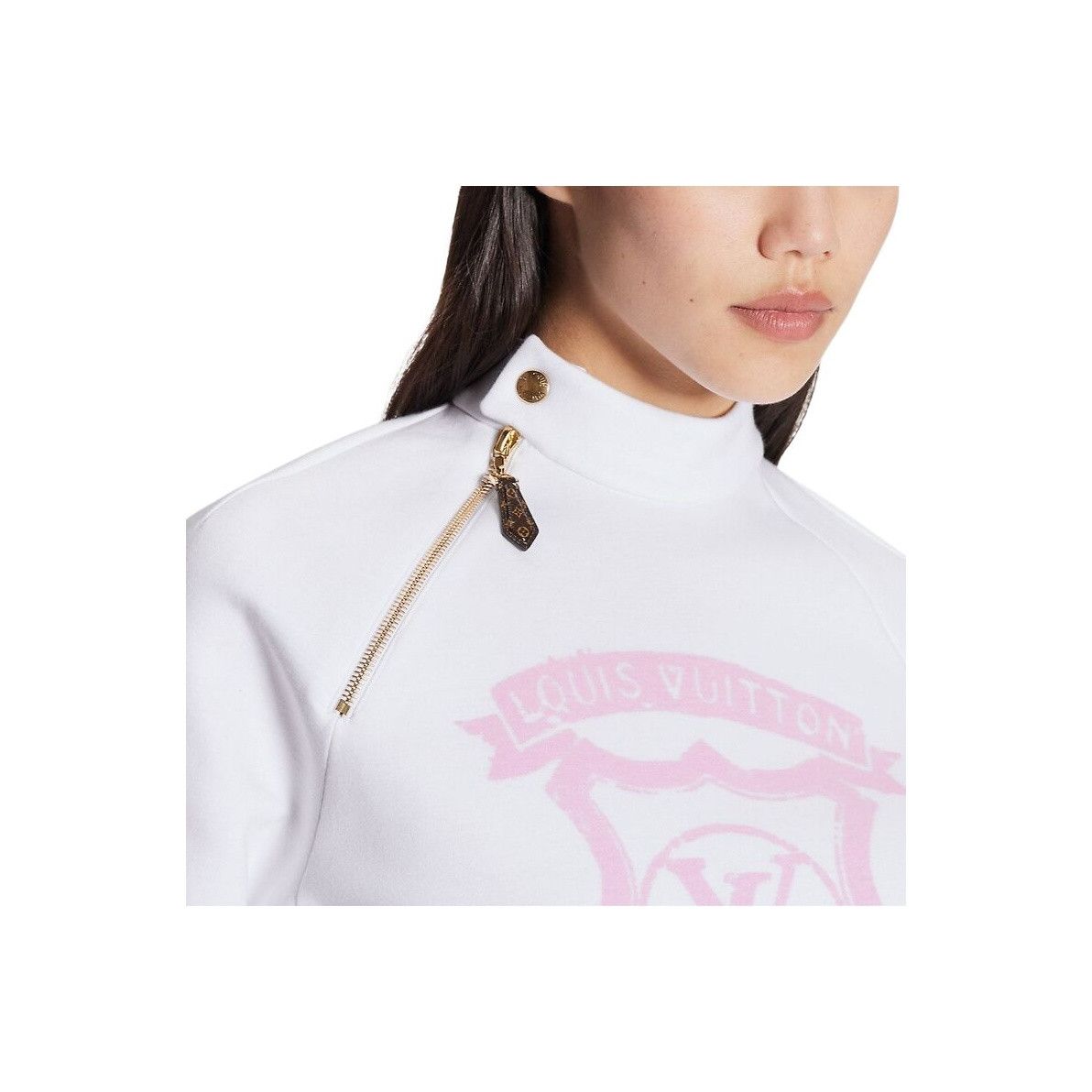 Louis Vuitton Louis Vuitton Pink Logo Shield Sweatshirt Size L Size L / US 10 / IT 46 - 11 Thumbnail