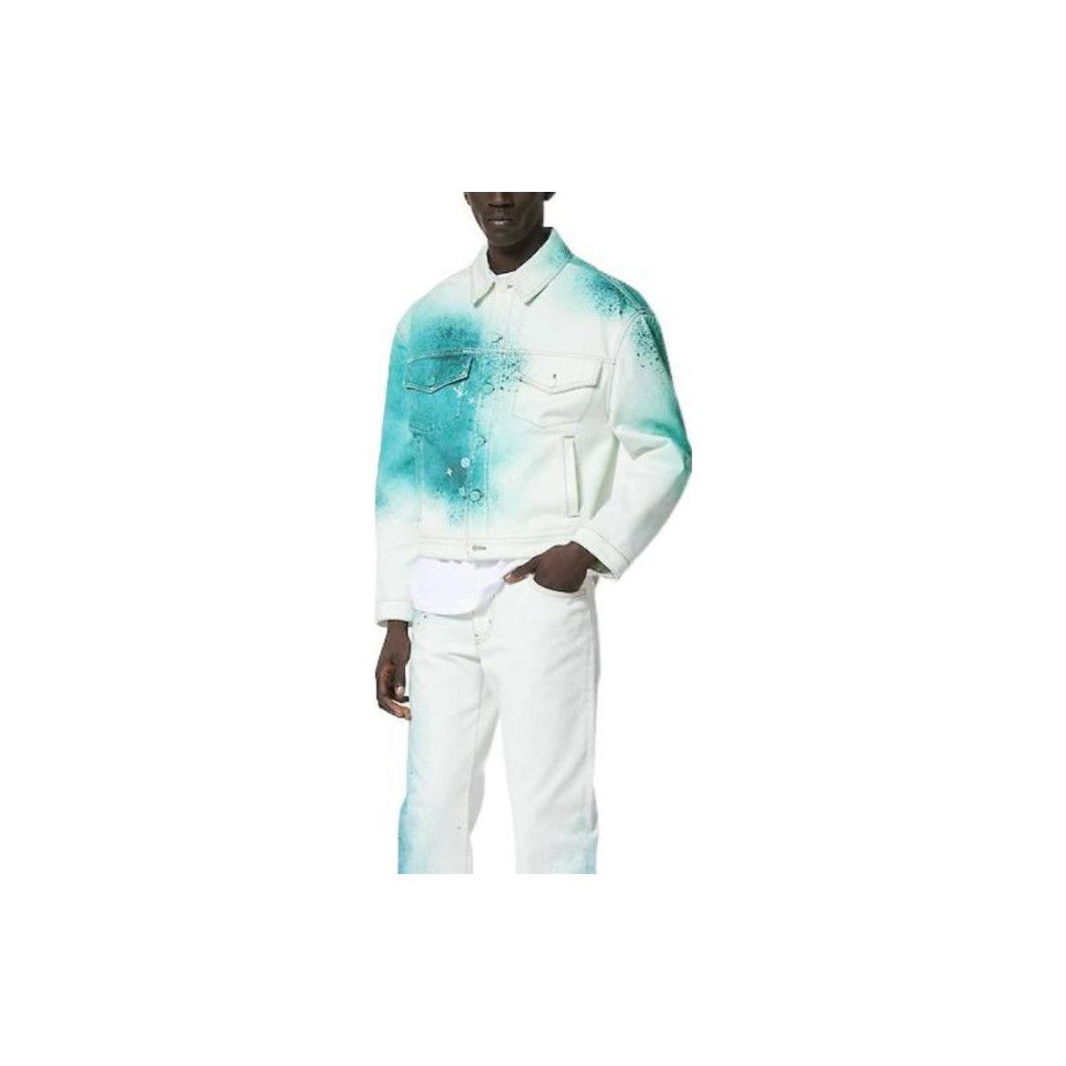 Louis Vuitton Louis Vuitton Spray Pattern Denim Jacket Size 46 Size US S / EU 44-46 / 1 - 7 Thumbnail