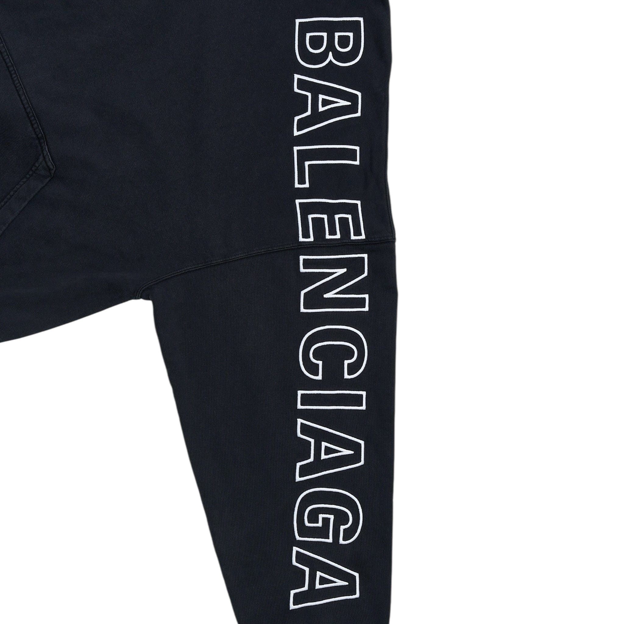 Balenciaga DMG Side Logo Hooded Sweatshirt Black Size US M / EU 48-50 / 2 - 3 Thumbnail