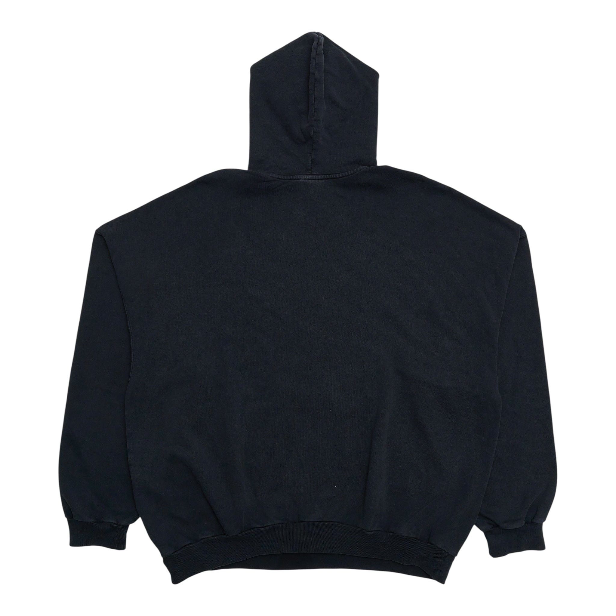 Balenciaga DMG Side Logo Hooded Sweatshirt Black Size US M / EU 48-50 / 2 - 2 Thumbnail