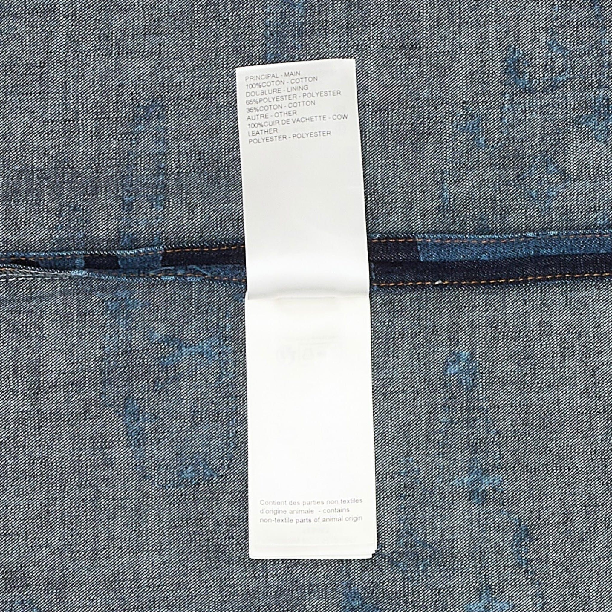Louis Vuitton Chambray Denim Short Sleeve Button Up Indigo Size US M / EU 48-50 / 2 - 7 Thumbnail