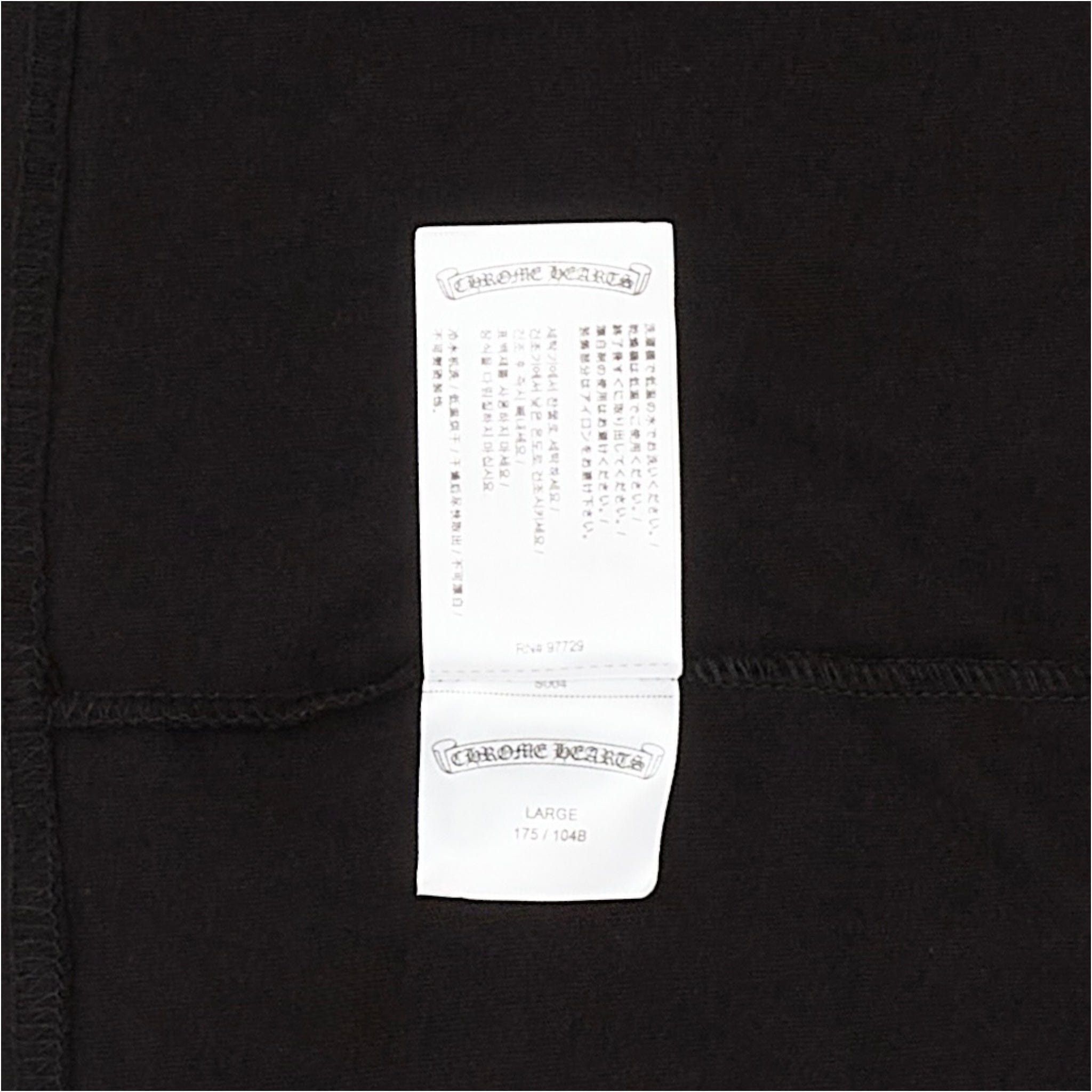Chrome Hearts Neck Logo Pocket Short Sleeve Tee Shirt Black Blue Size US L / EU 52-54 / 3 - 6 Thumbnail