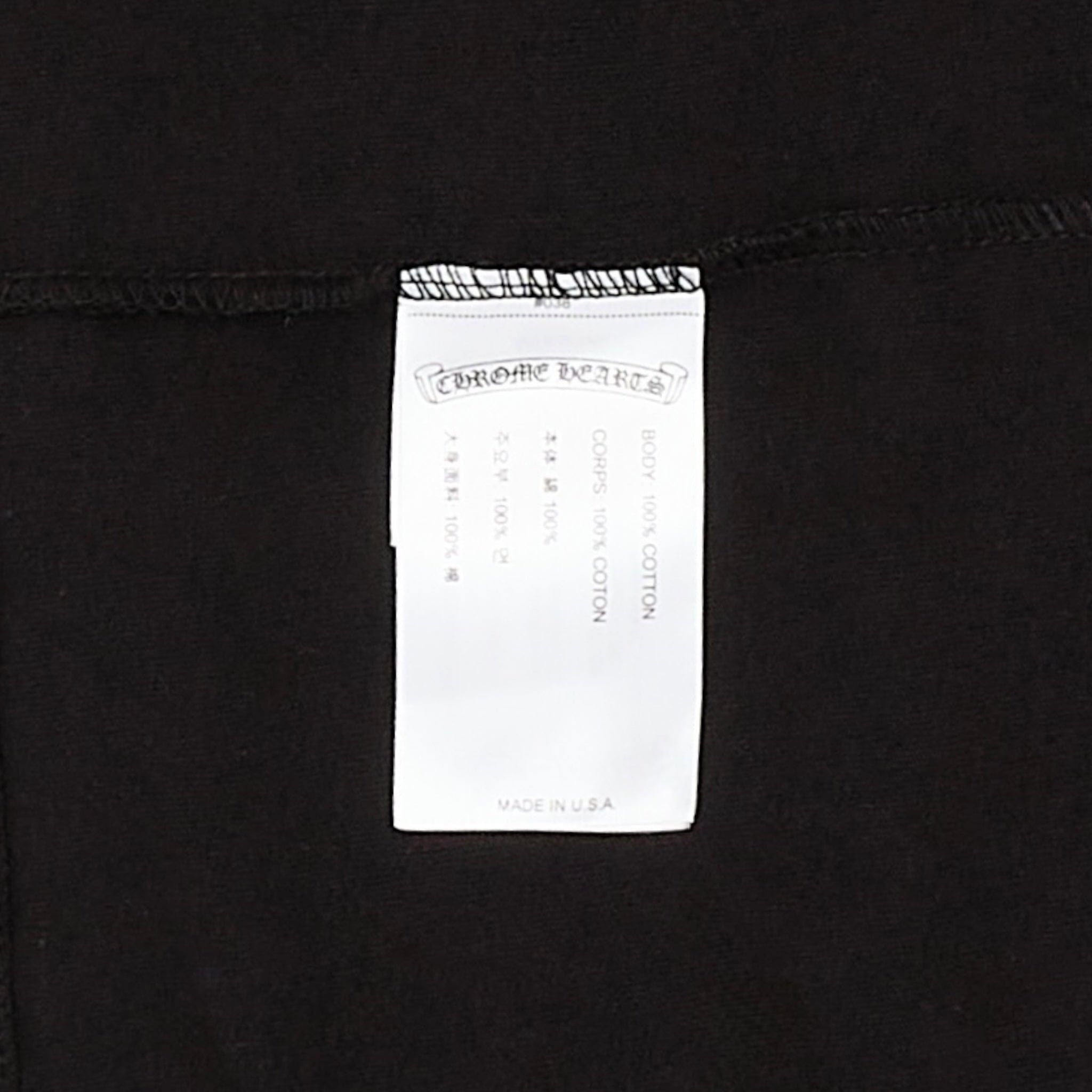 Chrome Hearts Neck Logo Pocket Short Sleeve Tee Shirt Black Blue Size US L / EU 52-54 / 3 - 4 Thumbnail