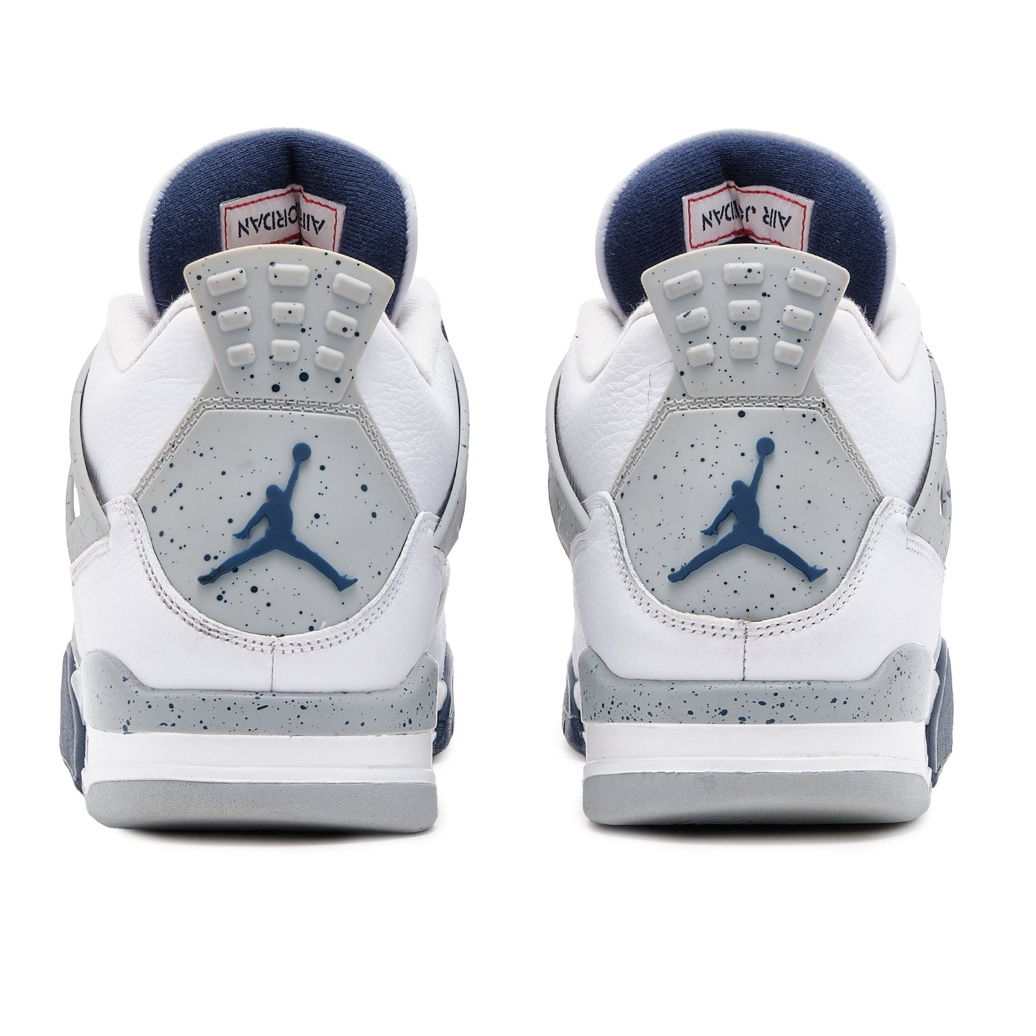 Nike 4 Retro White Midnight Navy Size US 12 / EU 45 - 6 Thumbnail