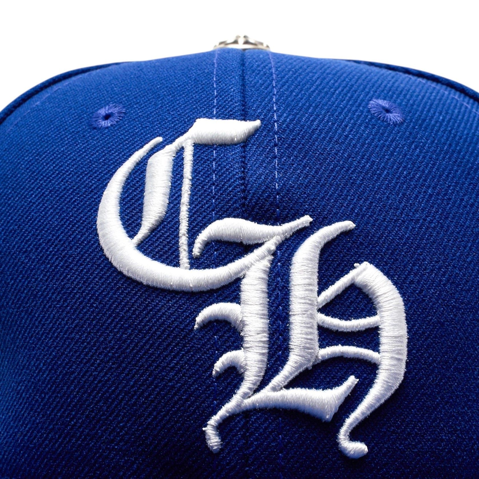 Chrome Hearts Embroidered CH Logo Baseball Hat Blue White Size ONE SIZE - 9 Thumbnail