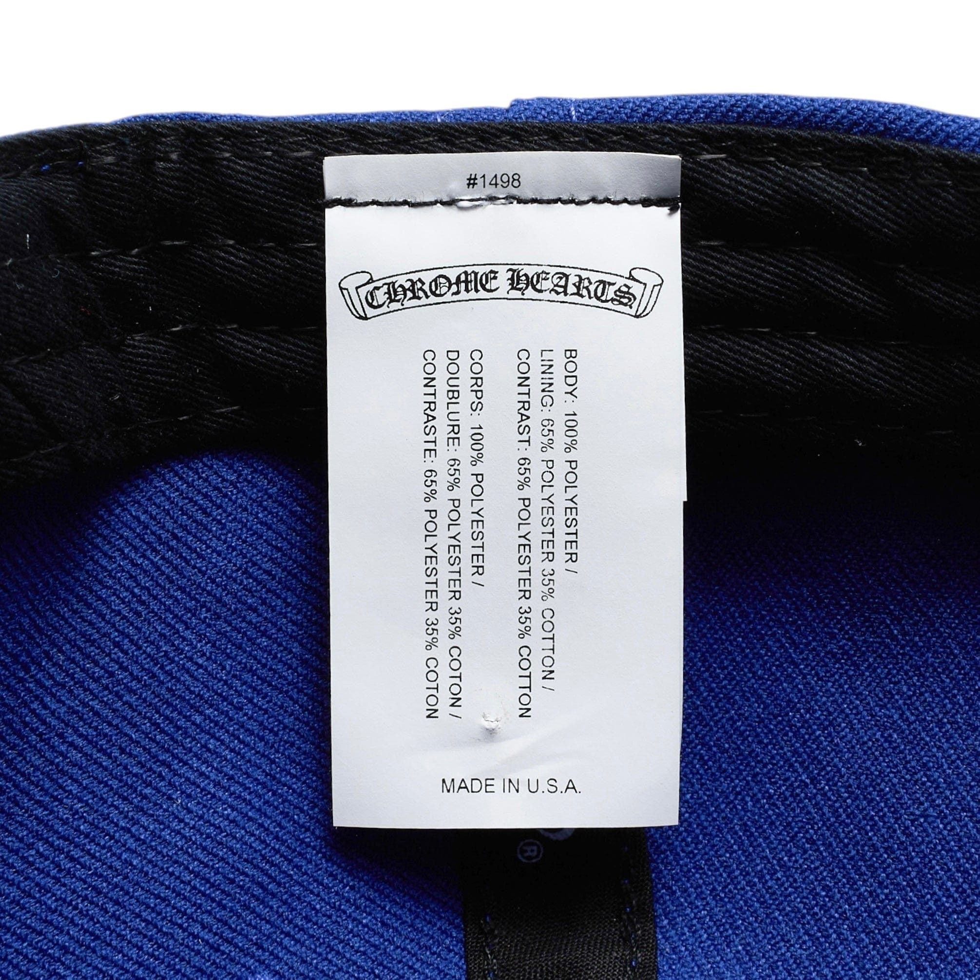 Chrome Hearts Embroidered CH Logo Baseball Hat Blue White Size ONE SIZE - 11 Thumbnail