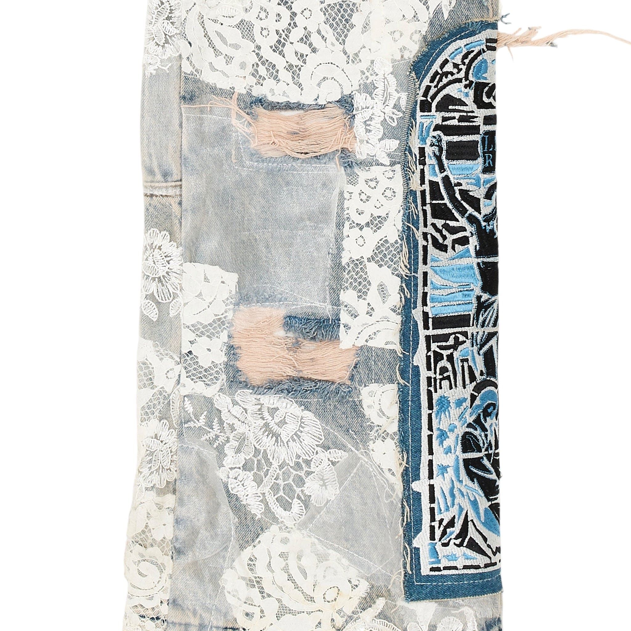 Who Decides War Who Decides War Altar Lace Fusion Denim Indigo Sky Size US 36 / EU 52 - 4 Thumbnail