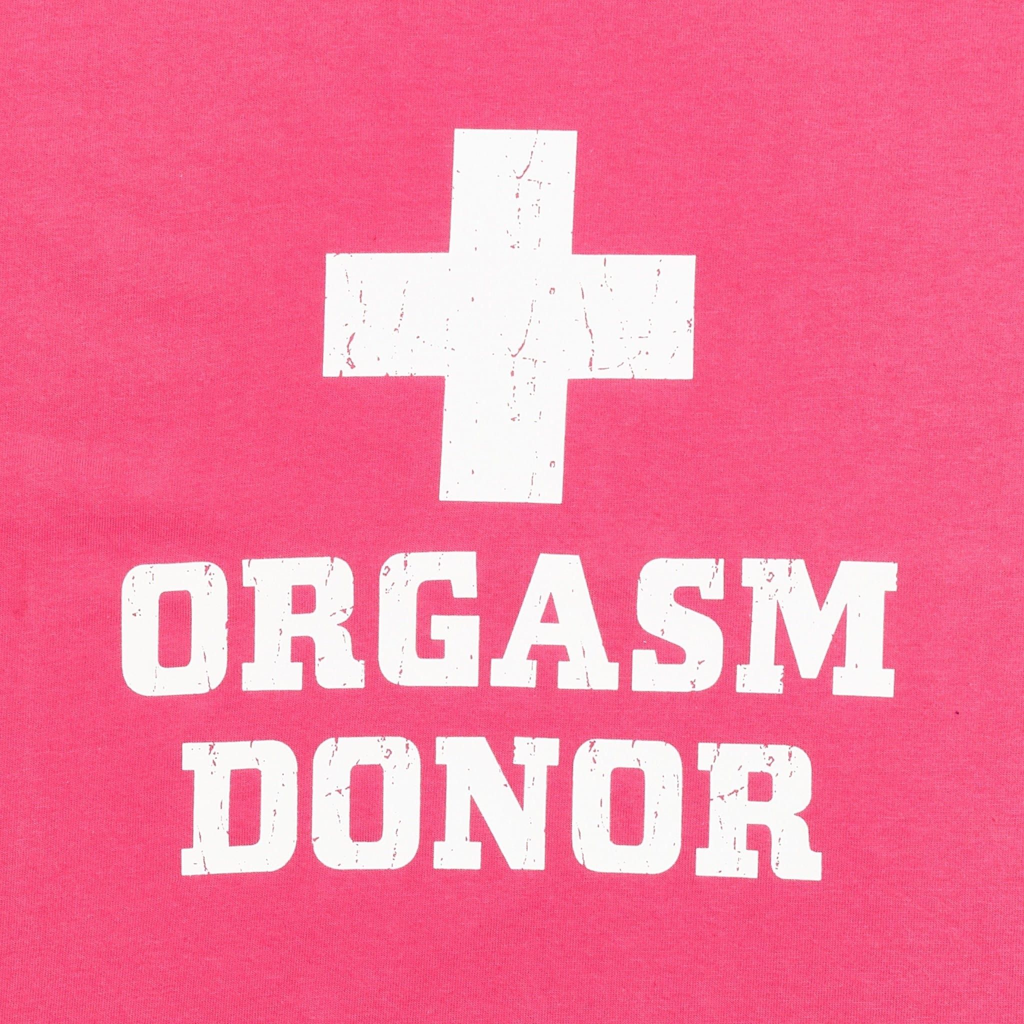 PROJECT G/R Project G/R Orgasm Donor Logo Short Sleeve Tee Shirt Pink Wh Size US XS / EU 42 / 0 - 4 Thumbnail