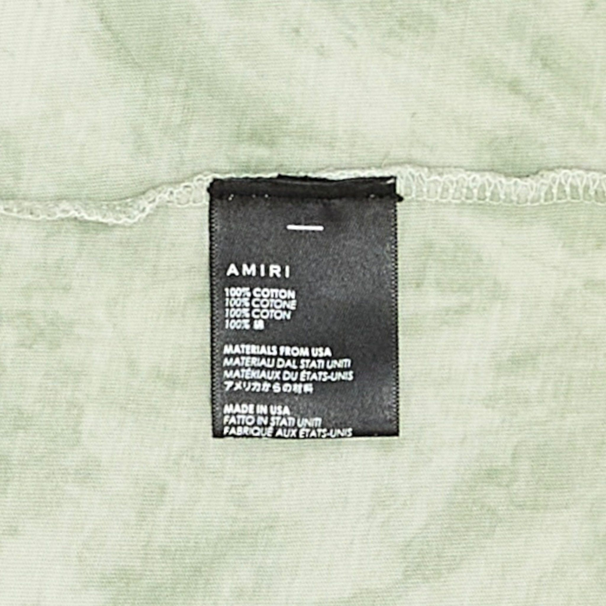 Amiri Amiri Peace Butterfly Short Sleeve Tee Shirt Pale Lime Size US L / EU 52-54 / 3 - 5 Thumbnail
