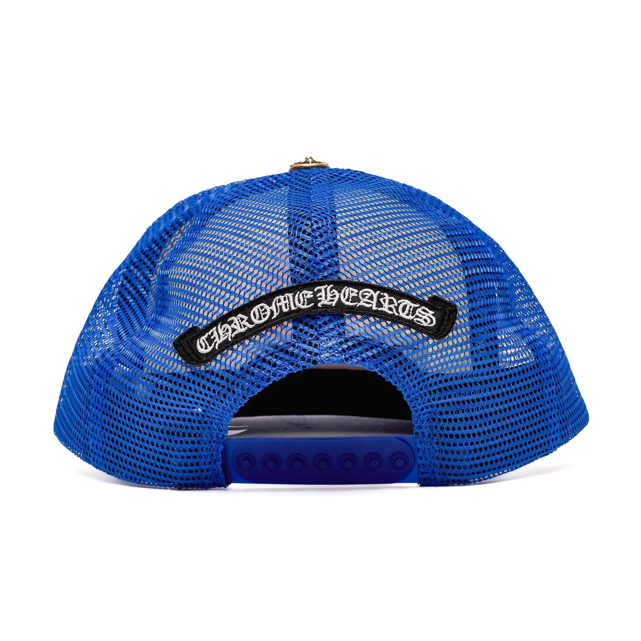Chrome Hearts Eyechart Logo Trucker Hat Blue White Red Size ONE SIZE - 6 Thumbnail