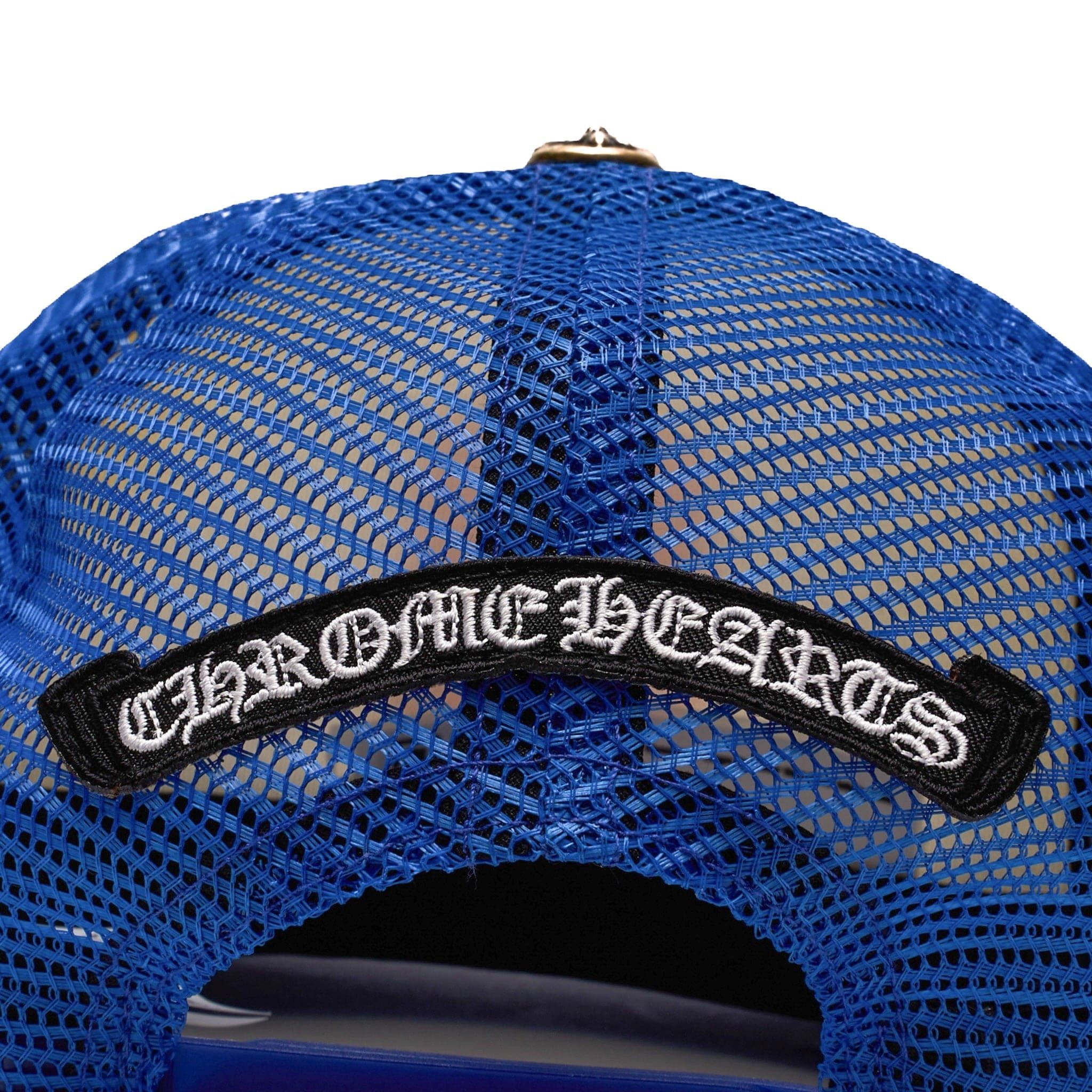 Chrome Hearts Eyechart Logo Trucker Hat Blue White Red Size ONE SIZE - 10 Thumbnail