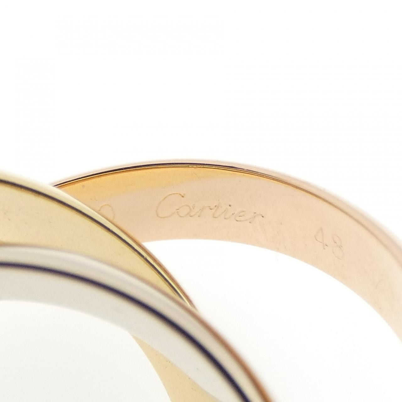 Cartier Cartier Cartier Trinity 18K Three Gold Ring Size 48 Precious Metal Ring DUTY FREE for USA Size ONE SIZE - 4 Thumbnail