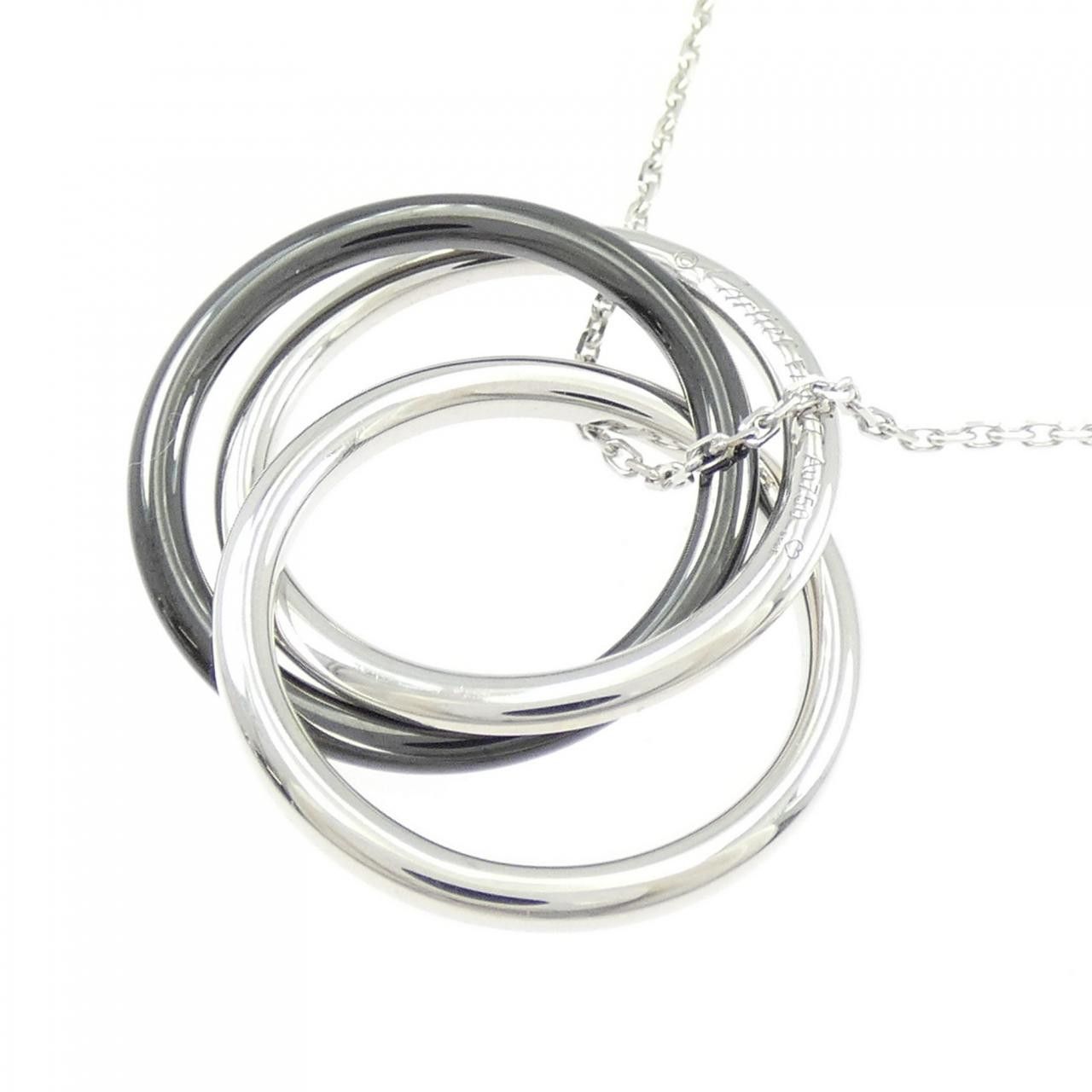 Cartier Cartier Cartier Trinity Black & White 750 White Gold Ceramic Necklace Precious Metal Necklace DUTY FREE for USA Size ONE SIZE - 4 Thumbnail