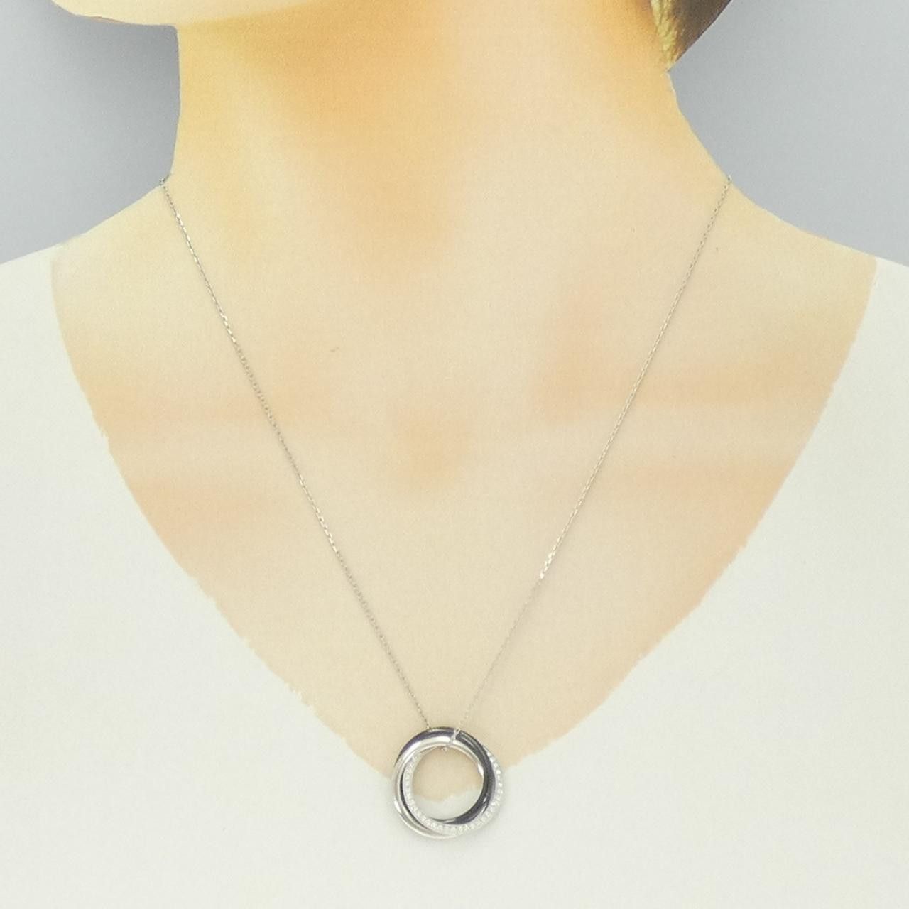 Cartier Cartier Cartier Trinity Black & White 750 White Gold Ceramic Necklace Precious Metal Necklace DUTY FREE for USA Size ONE SIZE - 6 Thumbnail