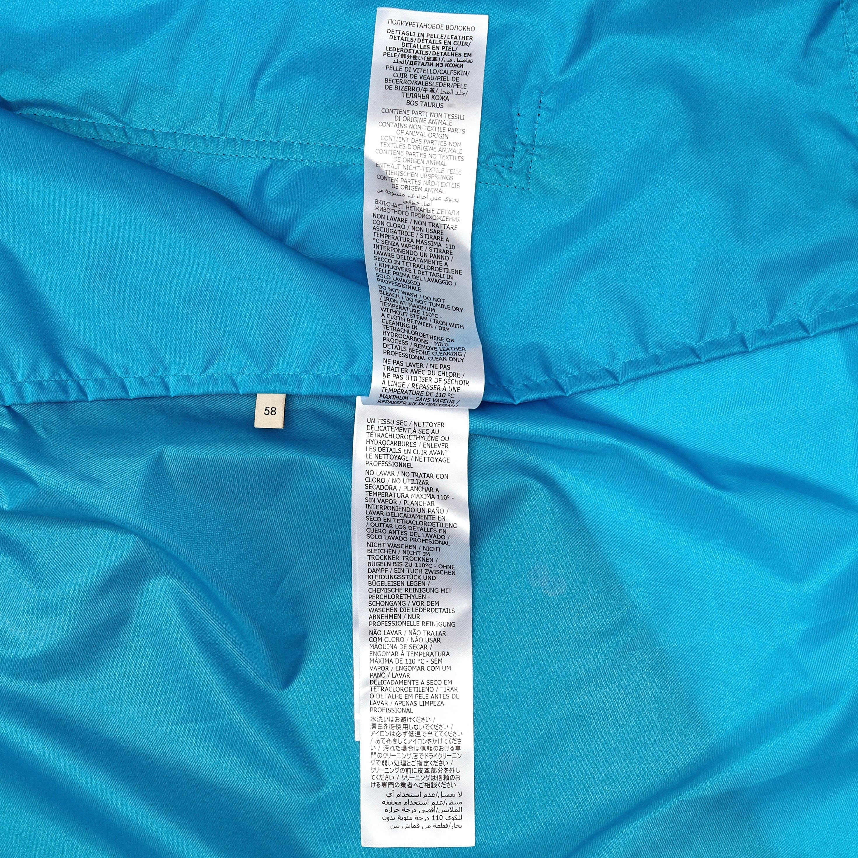 Gucci Nylon Satin Jacket Deep Smurf Blue Multi Size US XXL / EU 58 / 5 - 6 Thumbnail