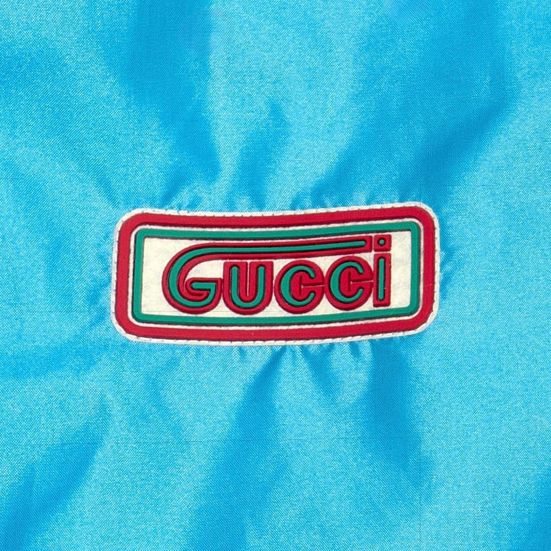Gucci Nylon Satin Jacket Deep Smurf Blue Multi Size US XXL / EU 58 / 5 - 3 Thumbnail