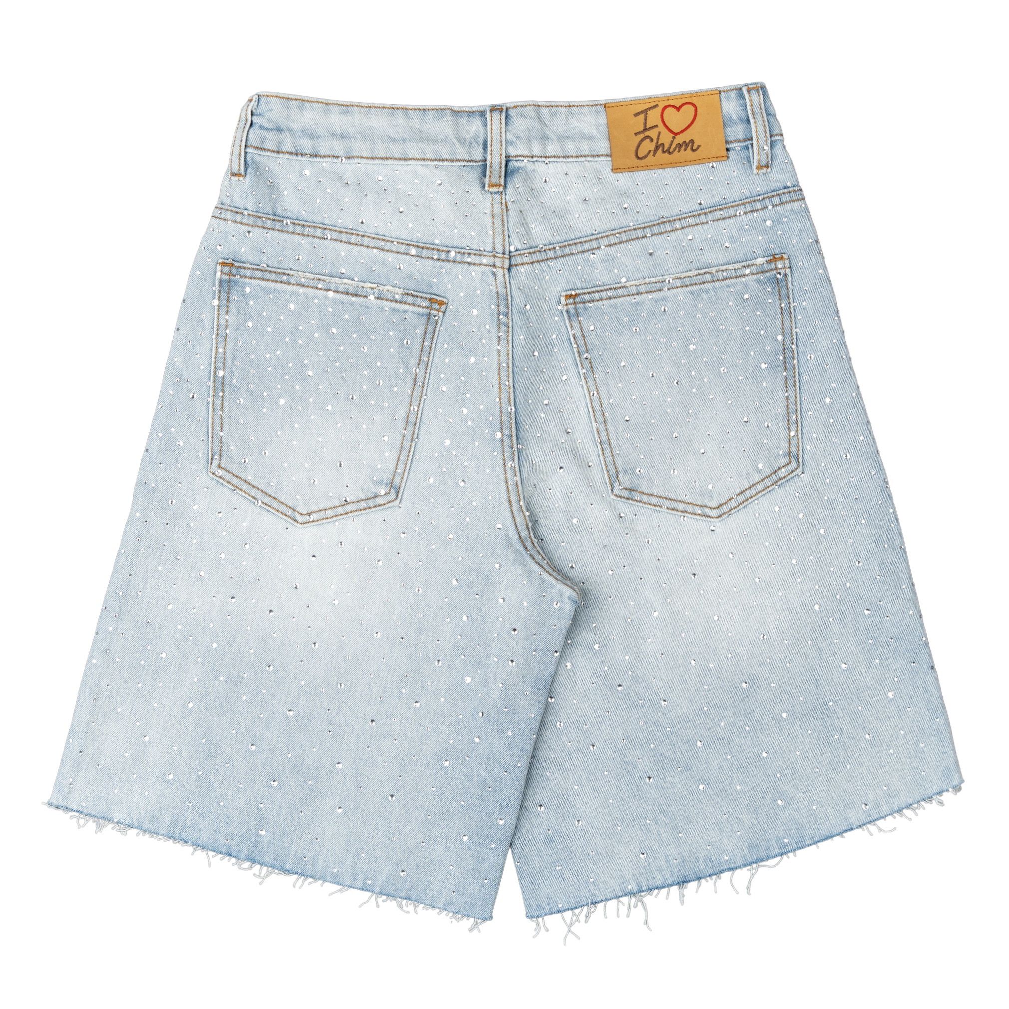 HMDD (HMDD) Rhinestone Jean Shorts Blue Size US 29 - 2 Thumbnail
