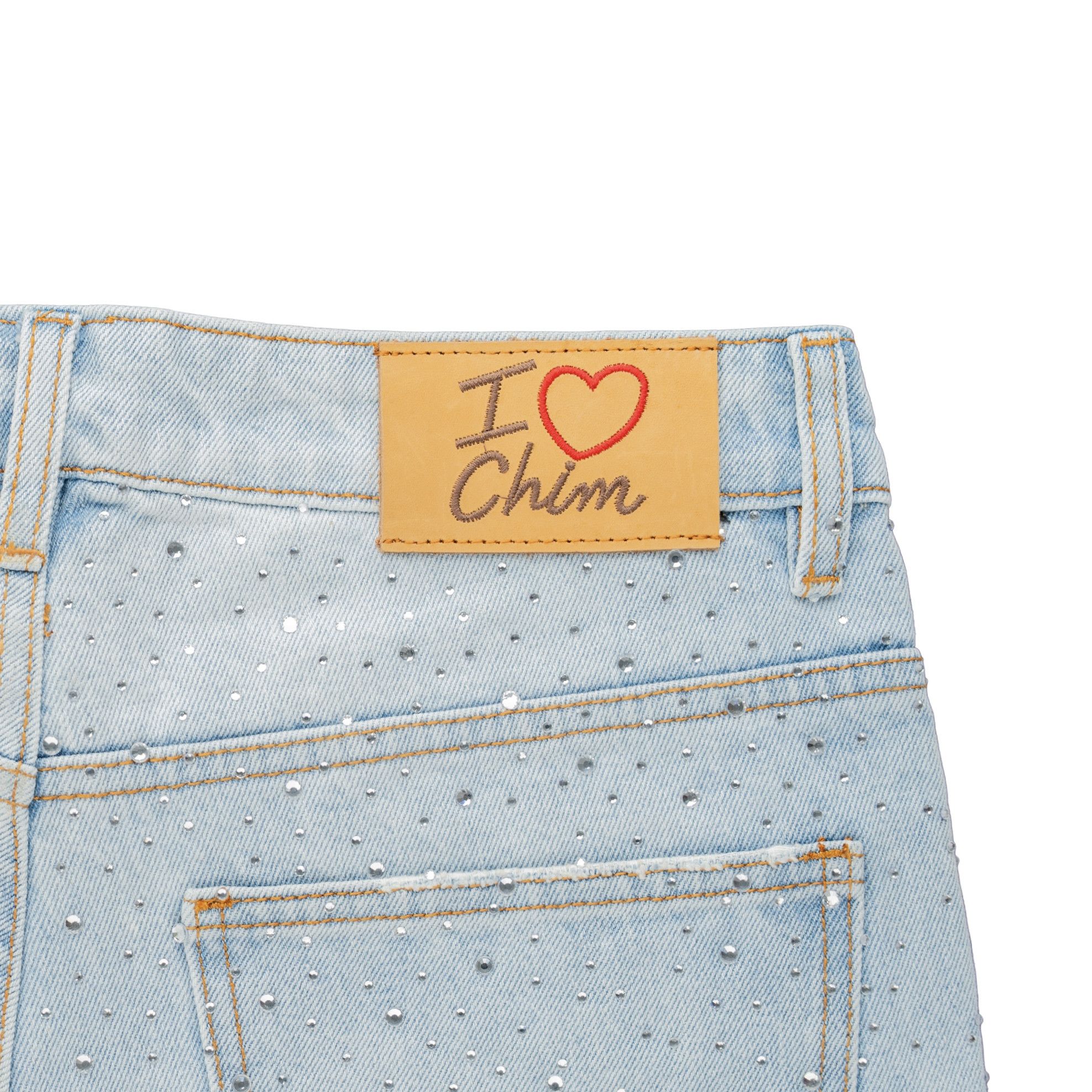 HMDD (HMDD) Rhinestone Jean Shorts Blue Size US 29 - 3 Thumbnail
