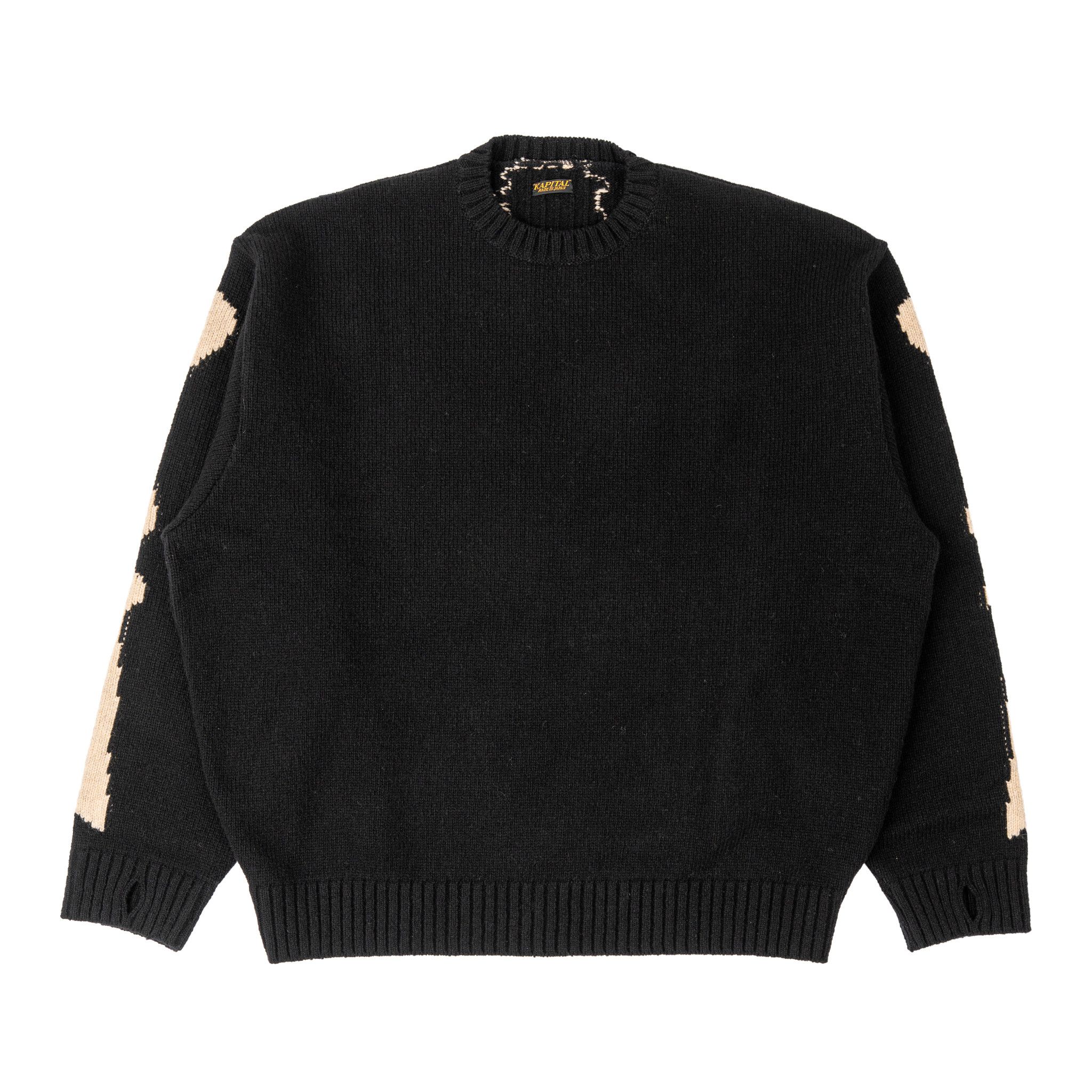 Kapital Bone Knit Sweater Black White Size US XS / EU 42 / 0 - 2 Thumbnail