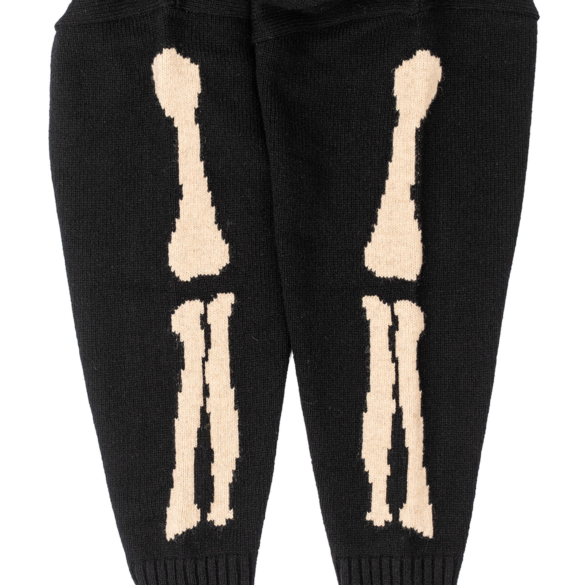Kapital Bone Knit Sweater Black White Size US XS / EU 42 / 0 - 3 Thumbnail