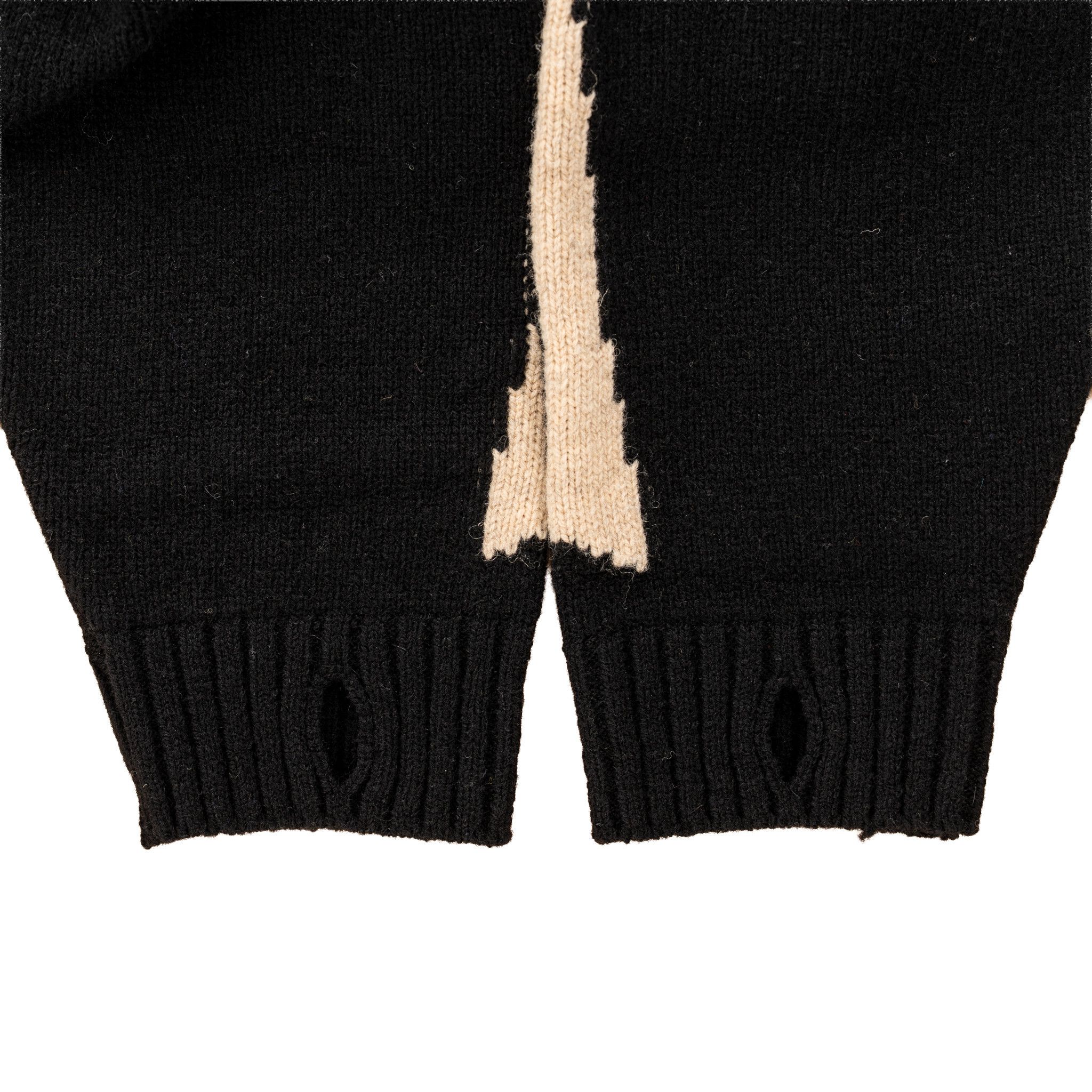 Kapital Bone Knit Sweater Black White Size US XS / EU 42 / 0 - 4 Thumbnail