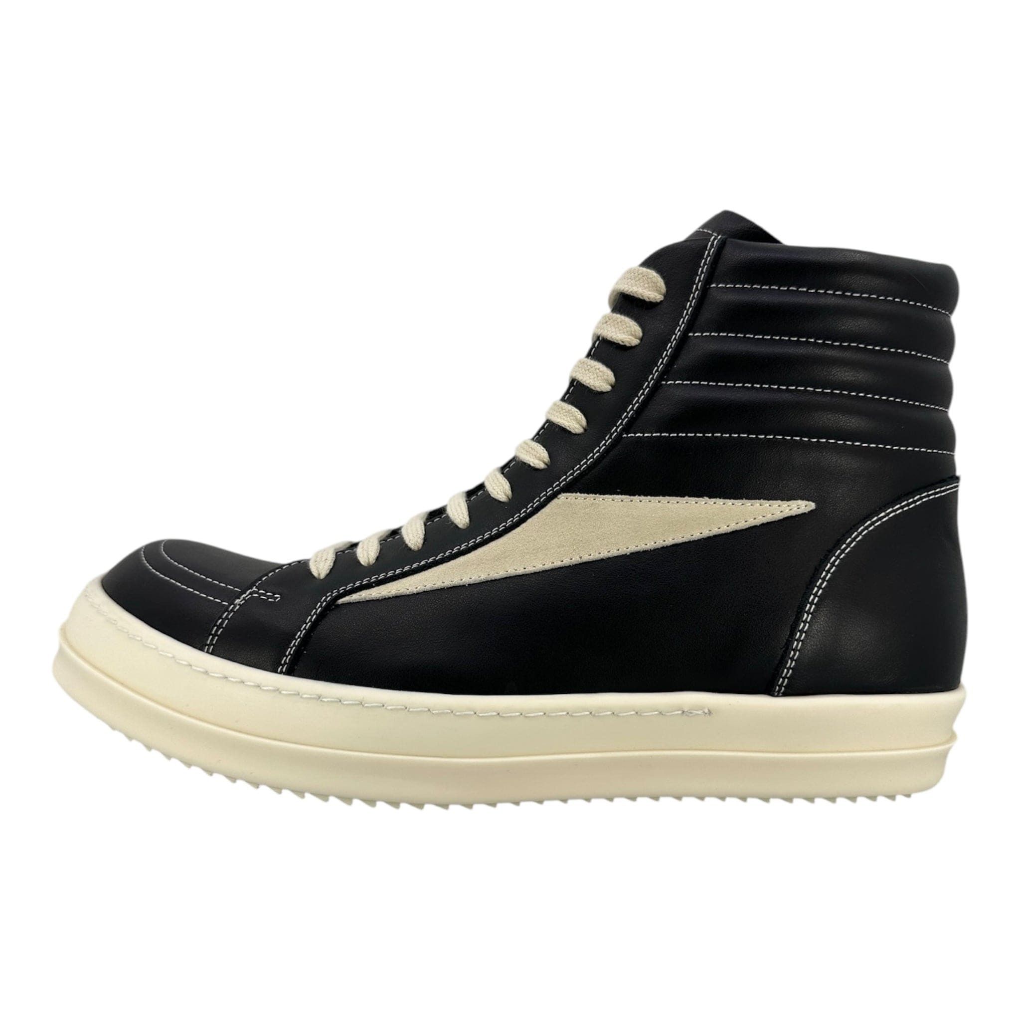 Rick Owens Porterville Vintage Sneaker High Black Milk Size US 8 / EU 41 - 2 Thumbnail