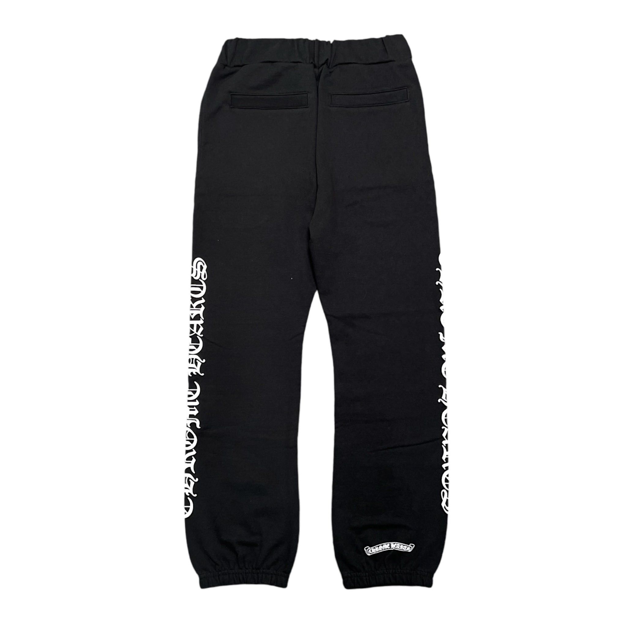 Chrome Hearts Scroll Logo Sweatpants Black White (Thermal Lined) Size US 40 / EU 56 - 2 Thumbnail