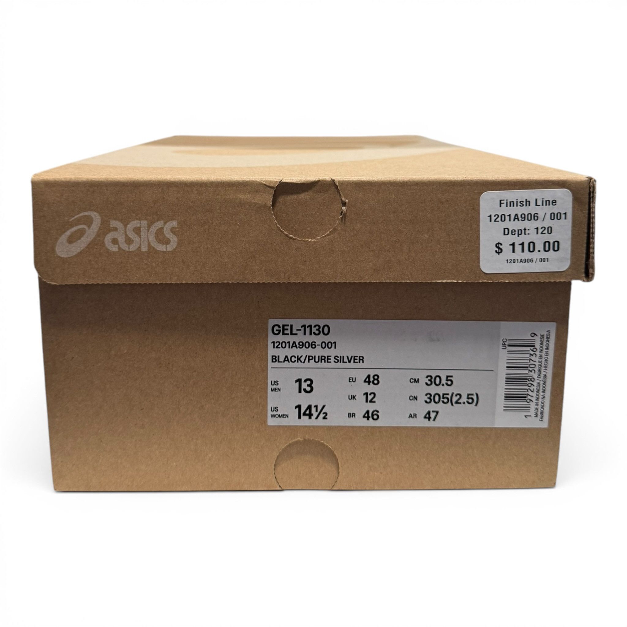 Asics ASICS Gel-1130 Black Pure Silver Size US 10 / EU 43 - 9 Thumbnail