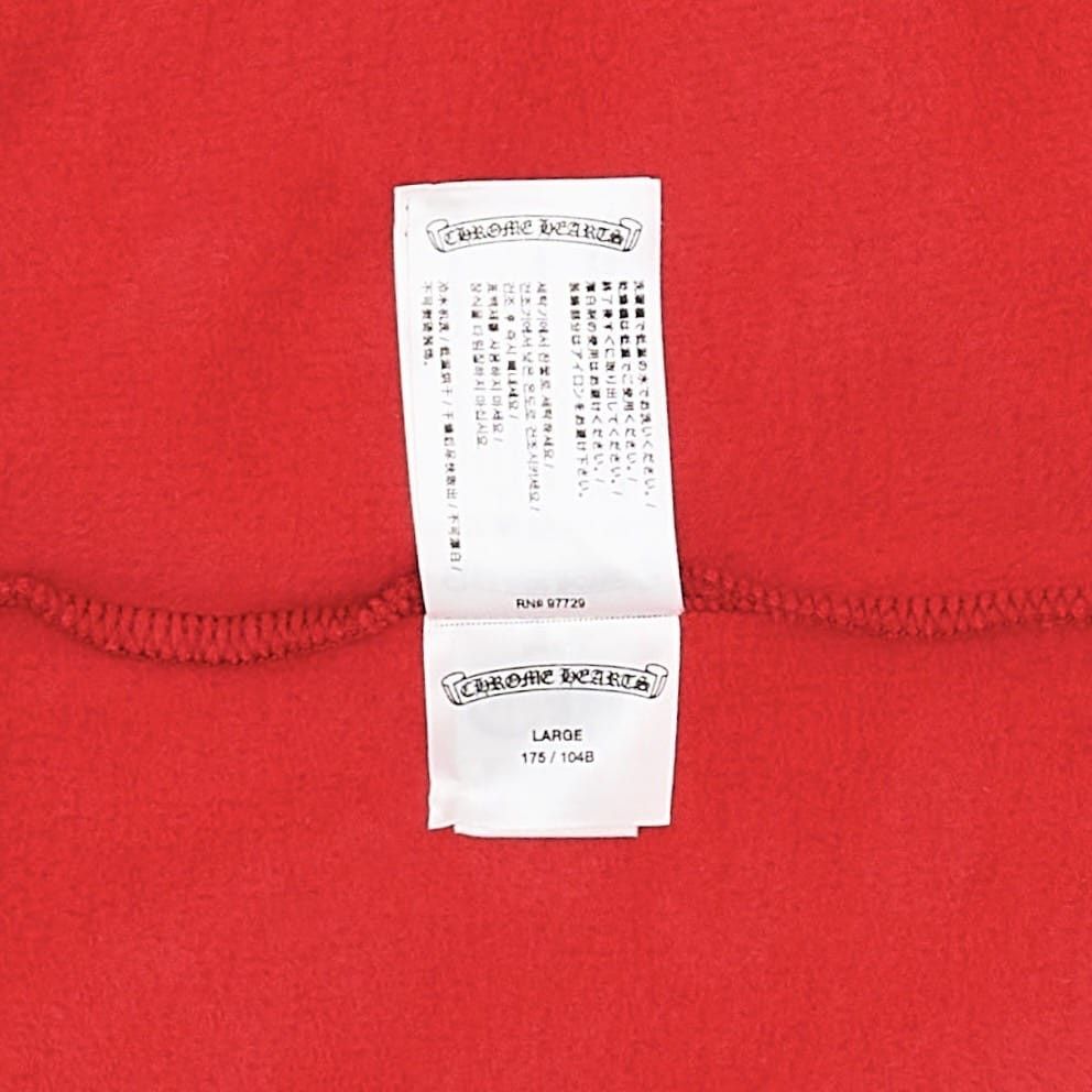 Chrome Hearts Scroll Logo Hooded Sweatshirt Red White Size US XS / EU 42 / 0 - 10 Thumbnail