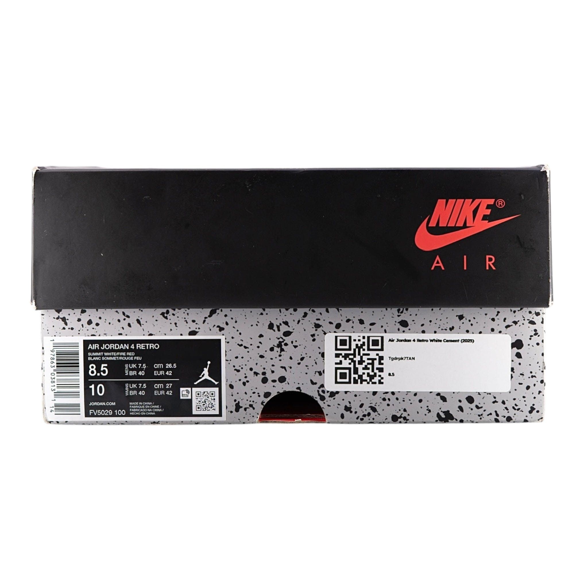 Nike 4 Retro White Cement (2025) Size US 10.5 / EU 43-44 - 8 Thumbnail