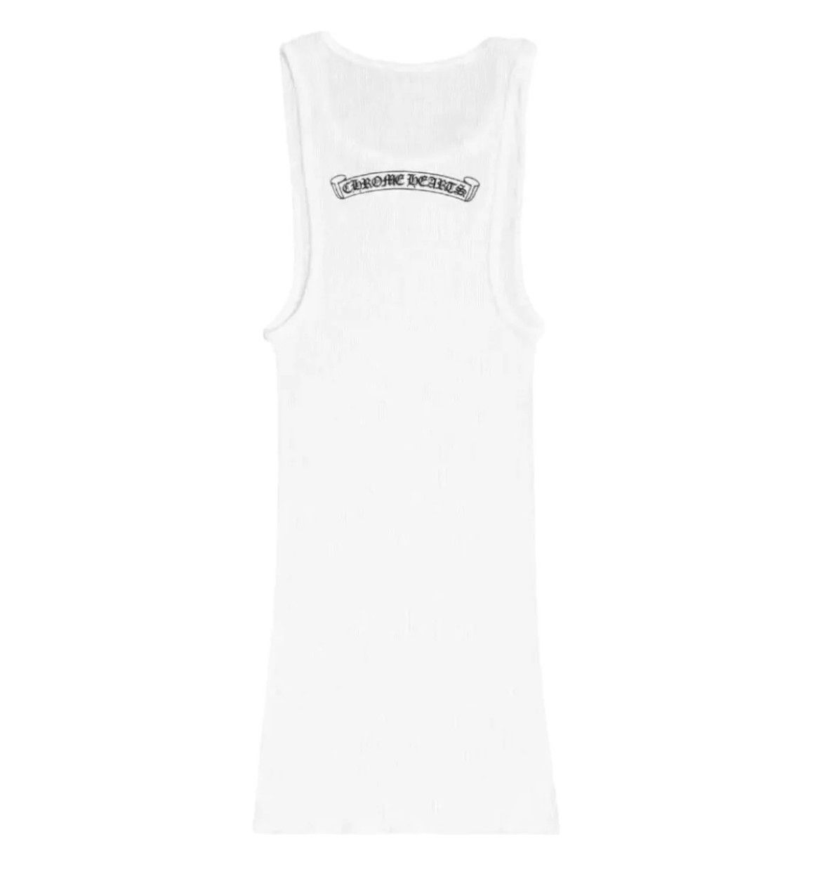 Chrome Hearts Neck Scroll Logo Tank Top White Black Size US L / EU 52-54 / 3 - 2 Thumbnail
