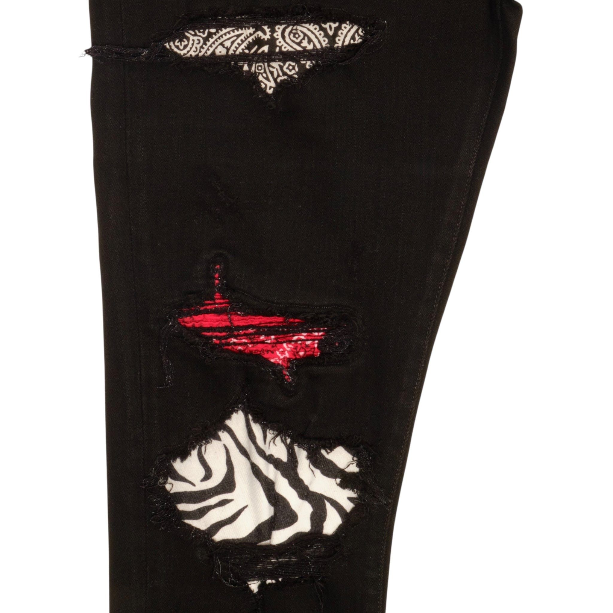 Amiri Amiri Art Patch Jeans Black (2017) Size US 33 - 3 Thumbnail