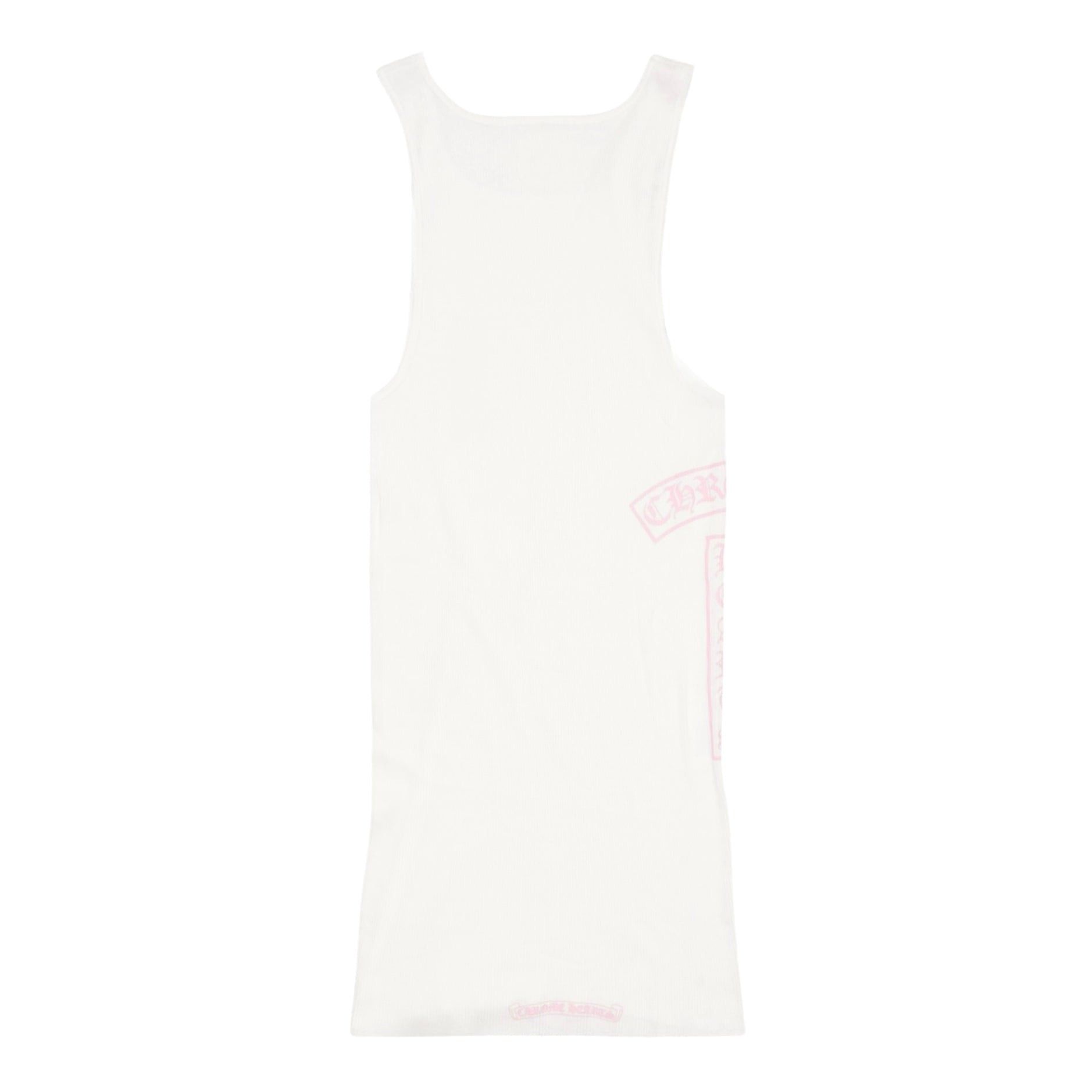 Chrome Hearts Vertical Logo Tank Top White Pink Size US XL / EU 56 / 4 - 2 Thumbnail