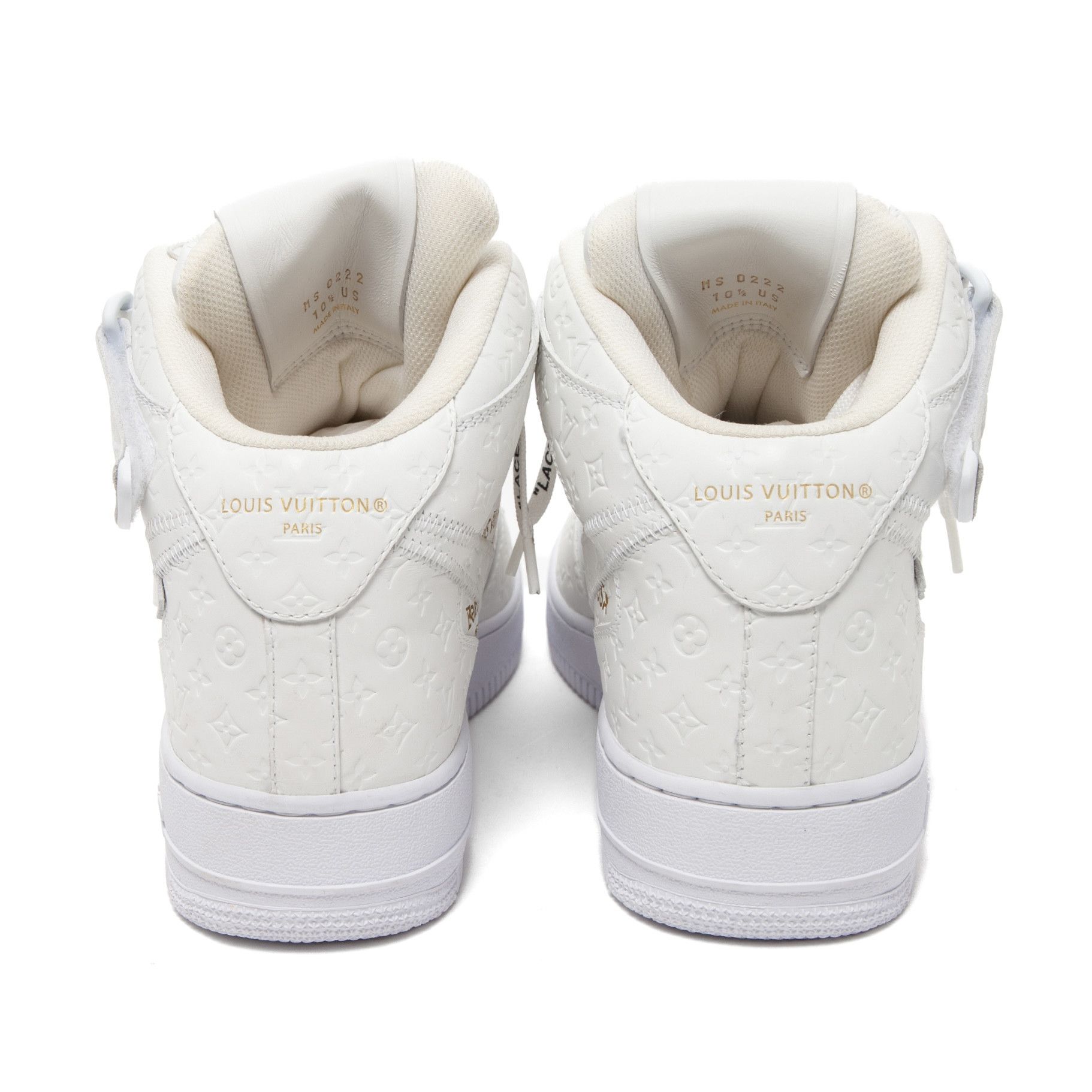 Louis Vuitton Nike Air Force 1 Mid By Virgil Abloh White Size US 10.5 / EU 43-44 - 6 Thumbnail