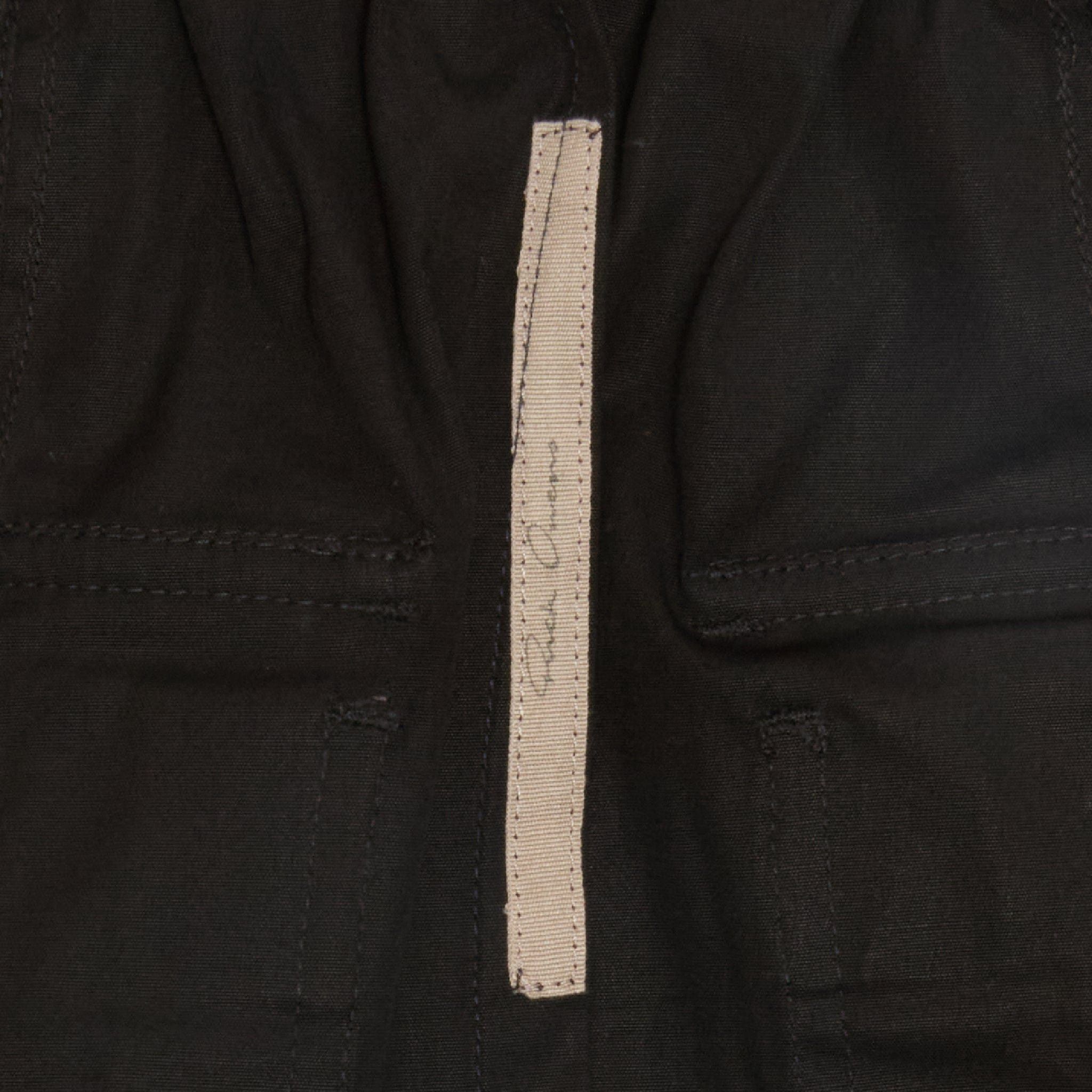 Rick Owens Classic Cropped Cargo Pants Black Size US 33 - 3 Thumbnail