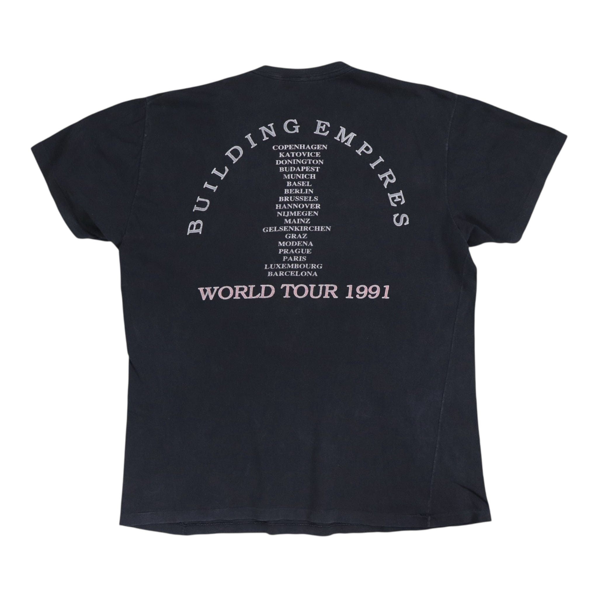 Vintage 1991 Queensriche Empire Tour Logo Short Sleeve Tee Shirt Bl Size US L / EU 52-54 / 3 - 2 Thumbnail