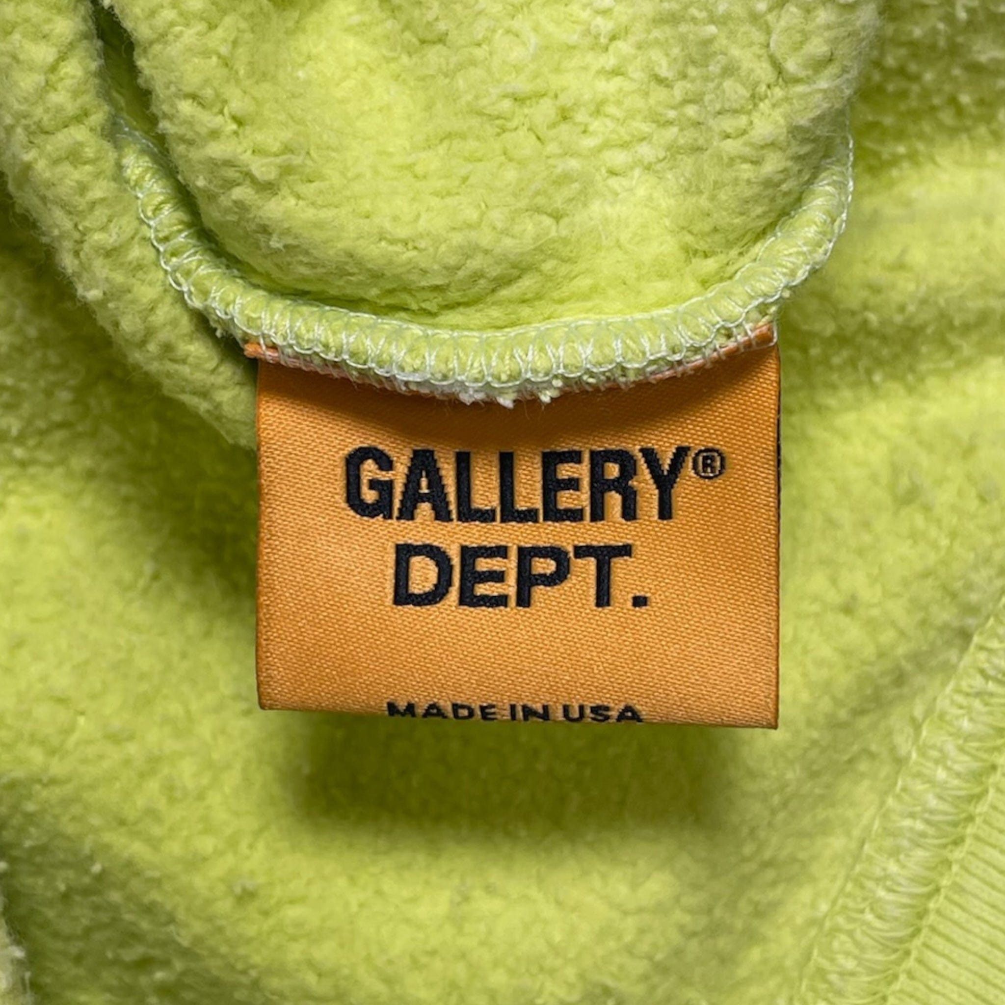 Gallery Dept. Gallery Department French Logo Zip Up Hooded Sweatshirt Lime Size US XL / EU 56 / 4 - 5 Thumbnail