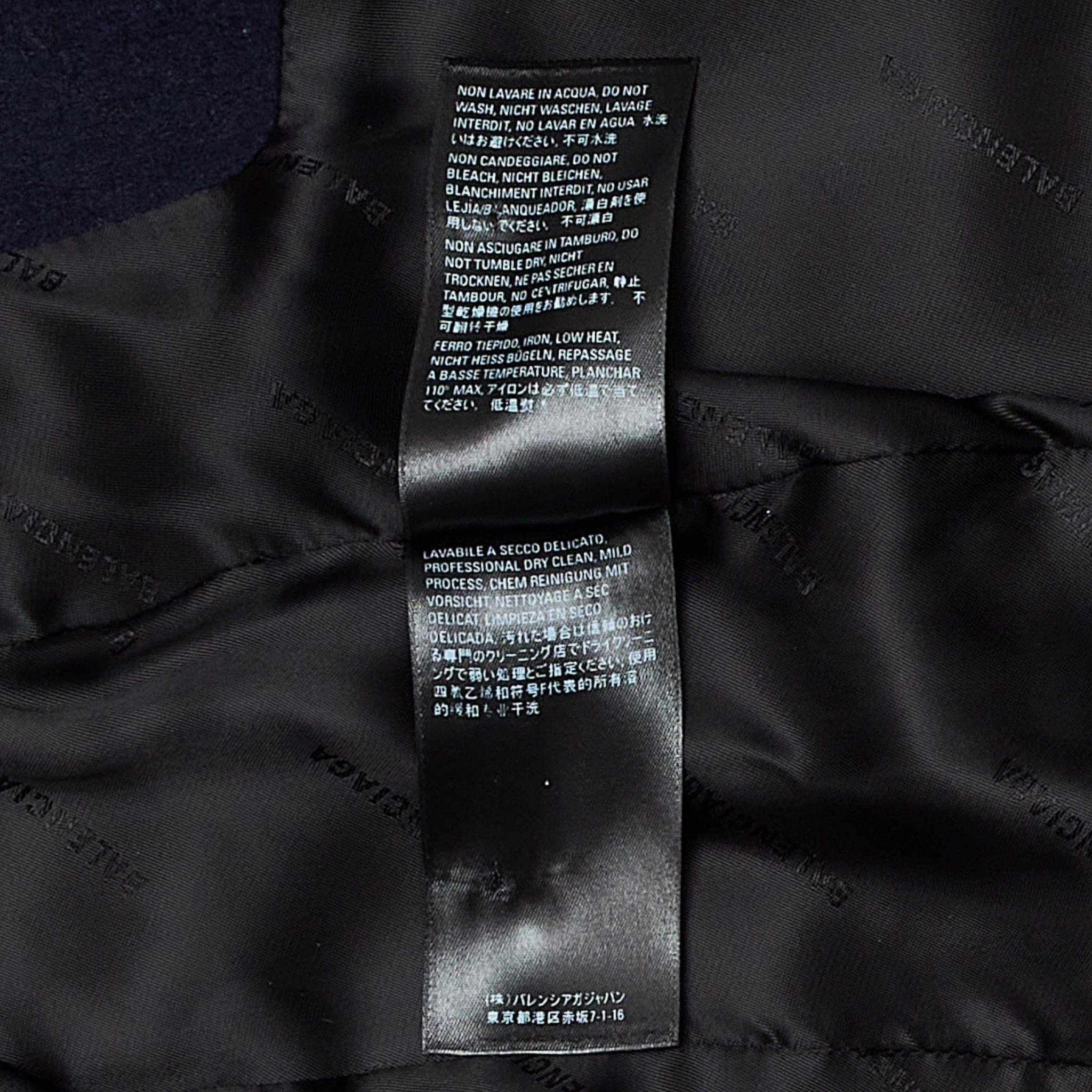 Balenciaga Padded Peacoat Navy Blue Black Size US L / EU 52-54 / 3 - 6 Thumbnail