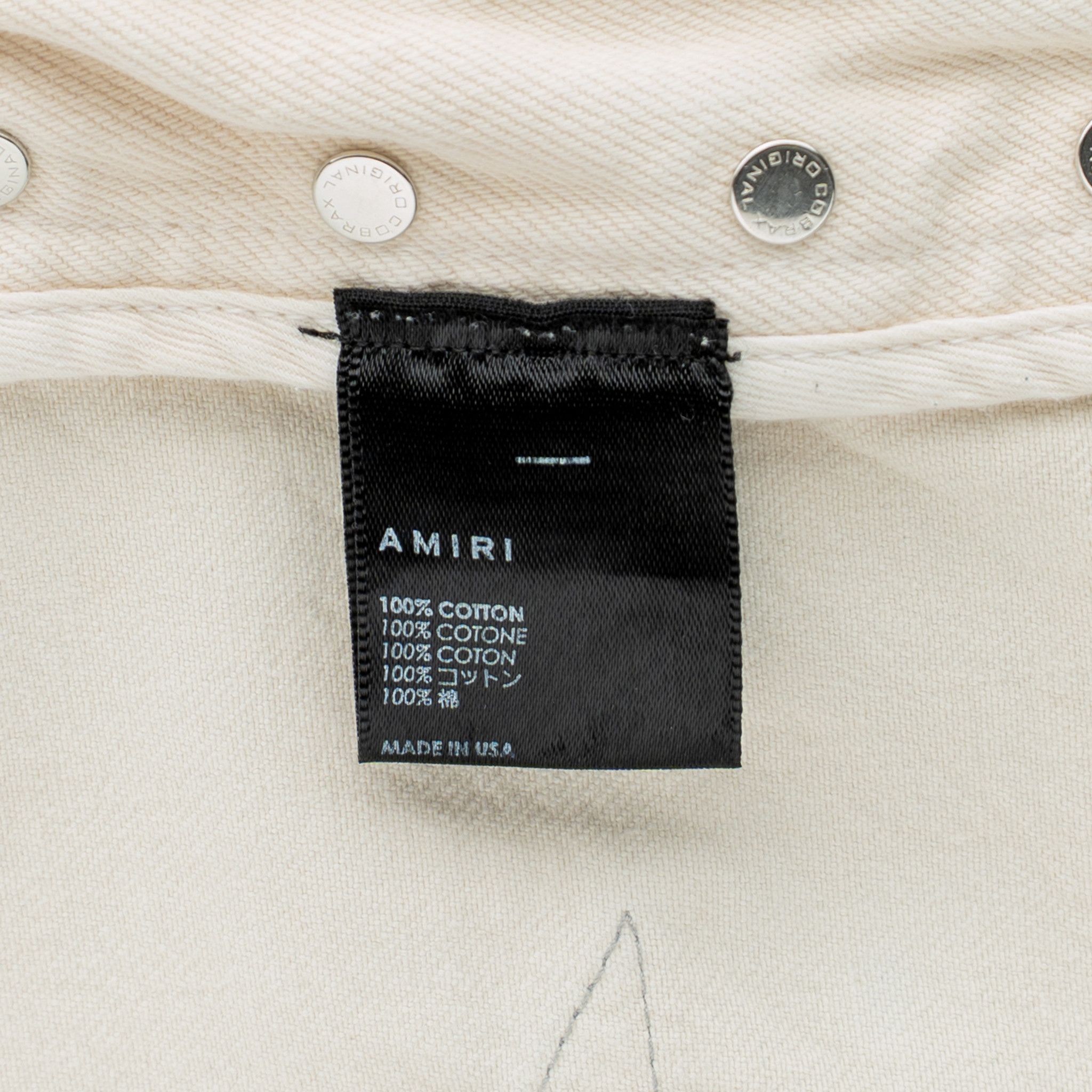 Amiri Amiri x Chemist Leather Star Patch Carpenter Pants Alabaster Size US 34 / EU 50 - 6 Thumbnail
