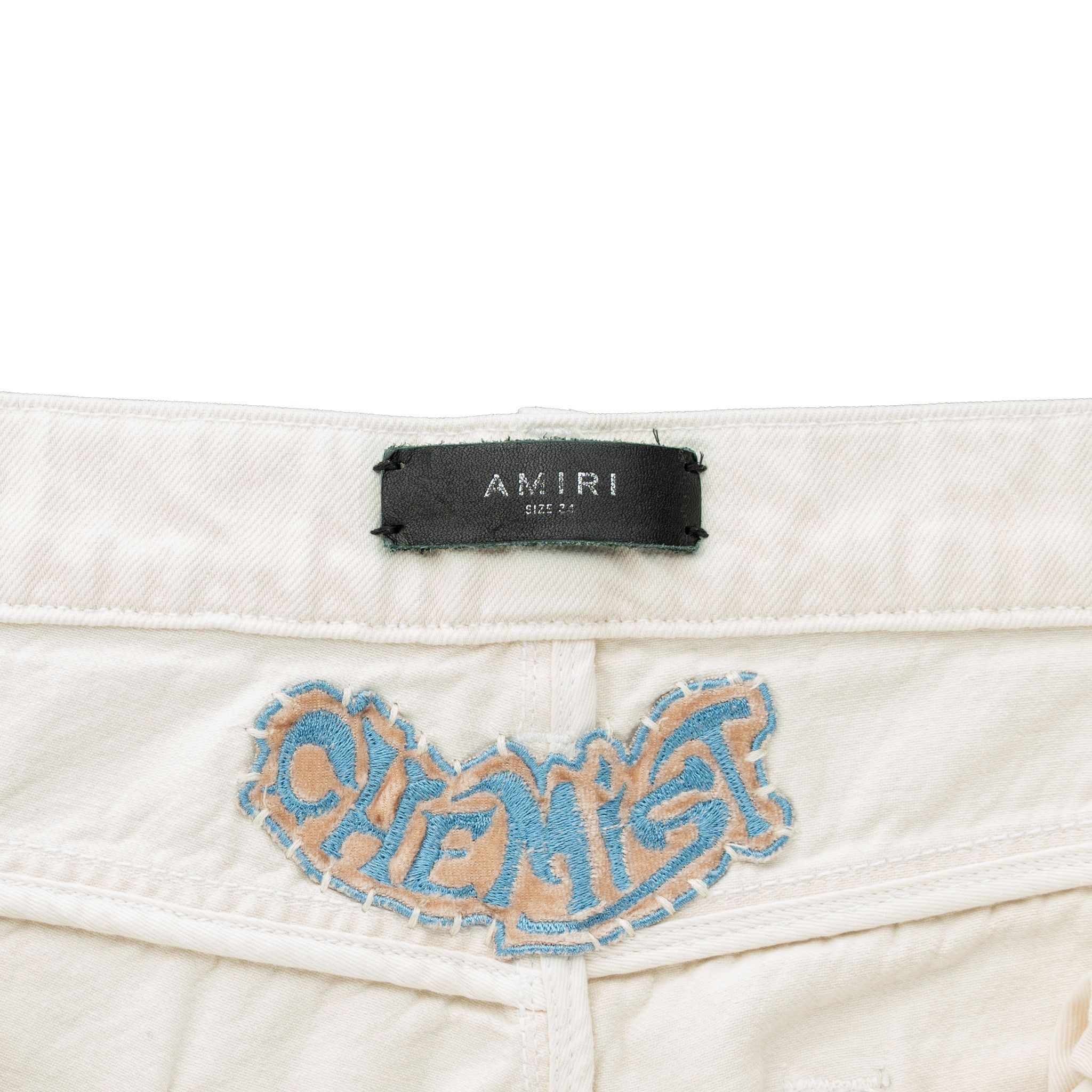 Amiri Amiri x Chemist Leather Star Patch Carpenter Pants Alabaster Size US 34 / EU 50 - 4 Thumbnail