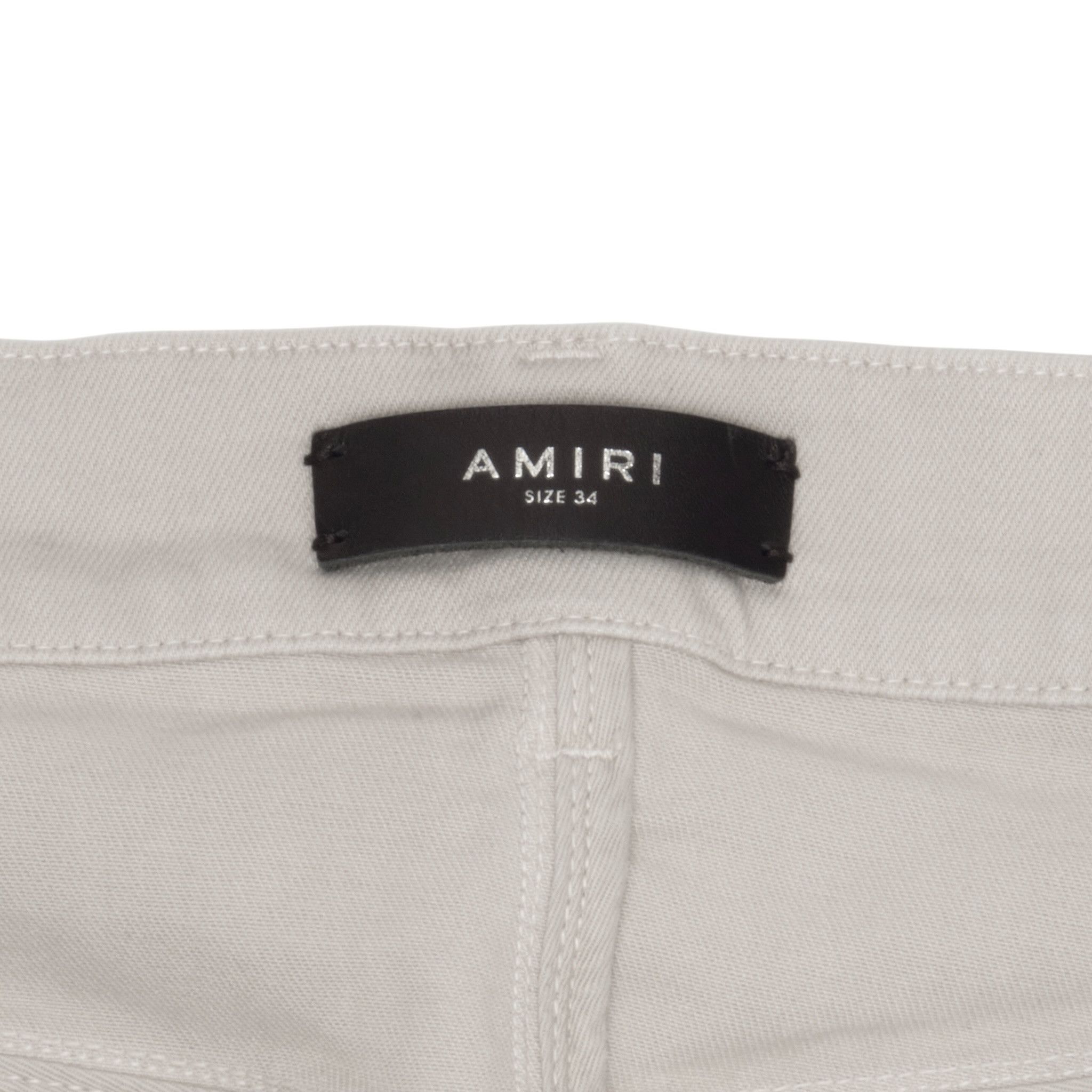 Amiri Amiri MX1 Tonal Leather Patch Jeans Grey Violet Size US 34 / EU 50 - 5 Thumbnail
