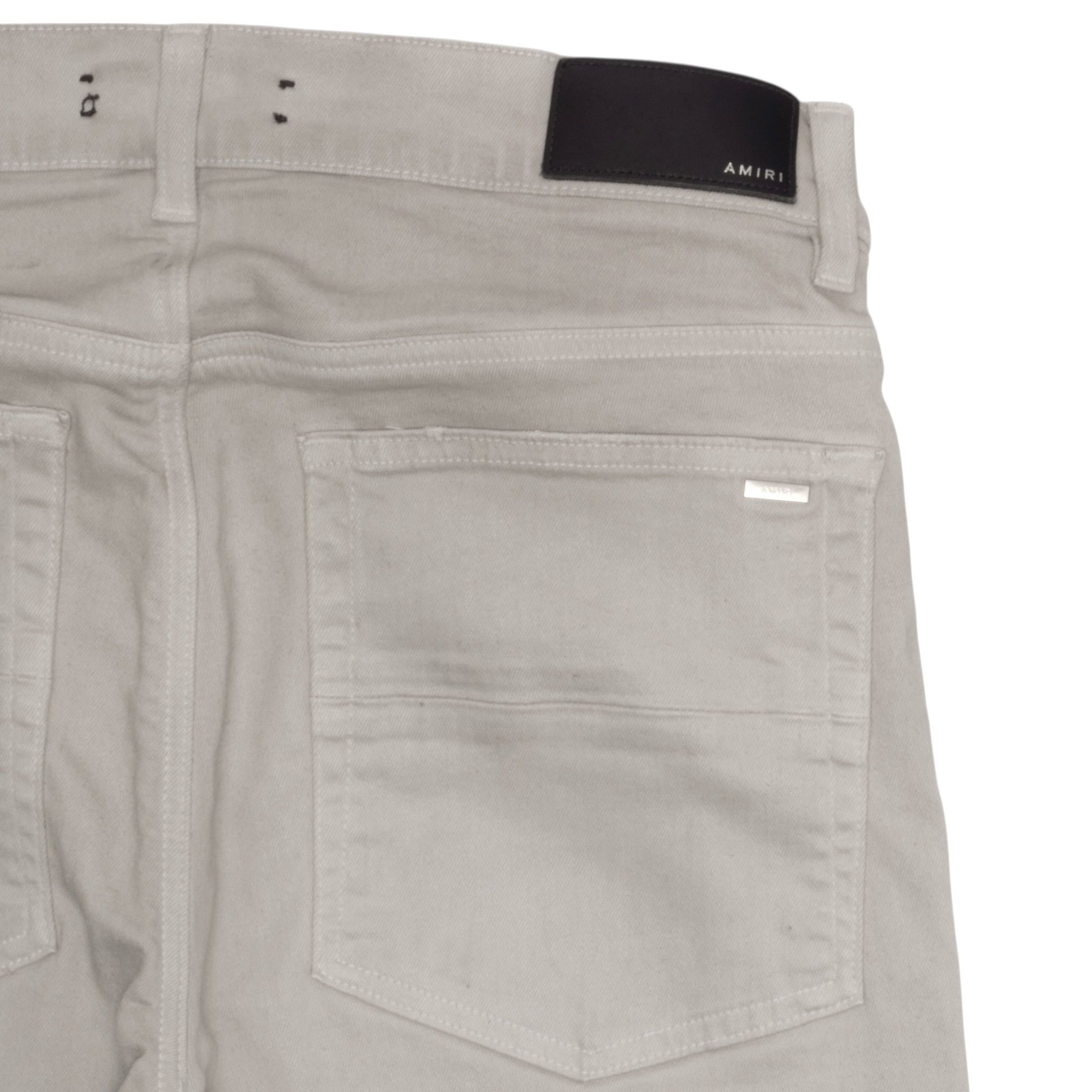 Amiri Amiri MX1 Tonal Leather Patch Jeans Grey Violet Size US 34 / EU 50 - 4 Thumbnail